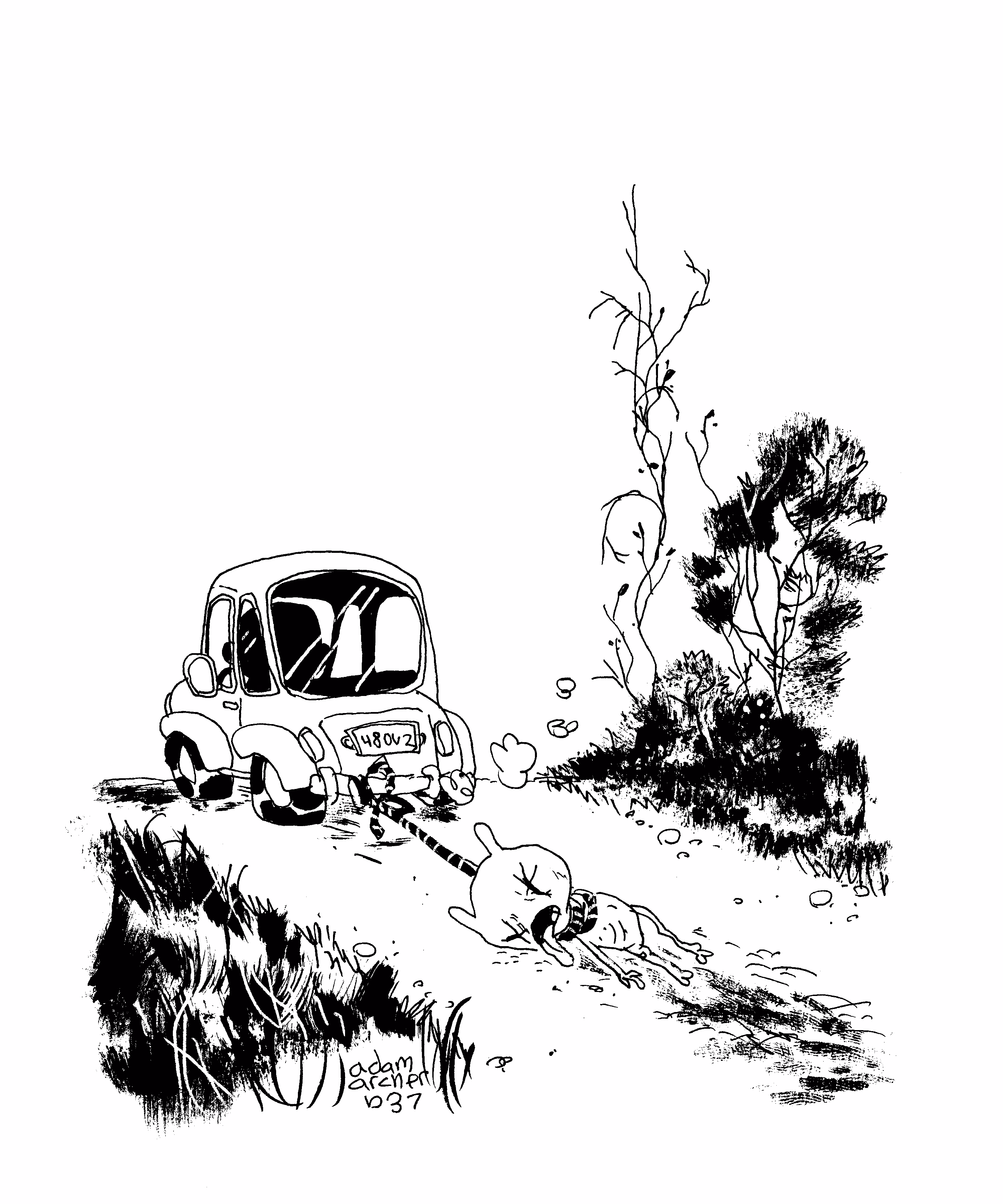 adam archer's doodles: black series 037