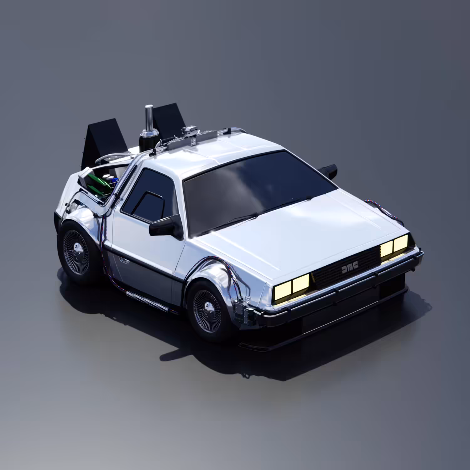 CARtoon Delorean