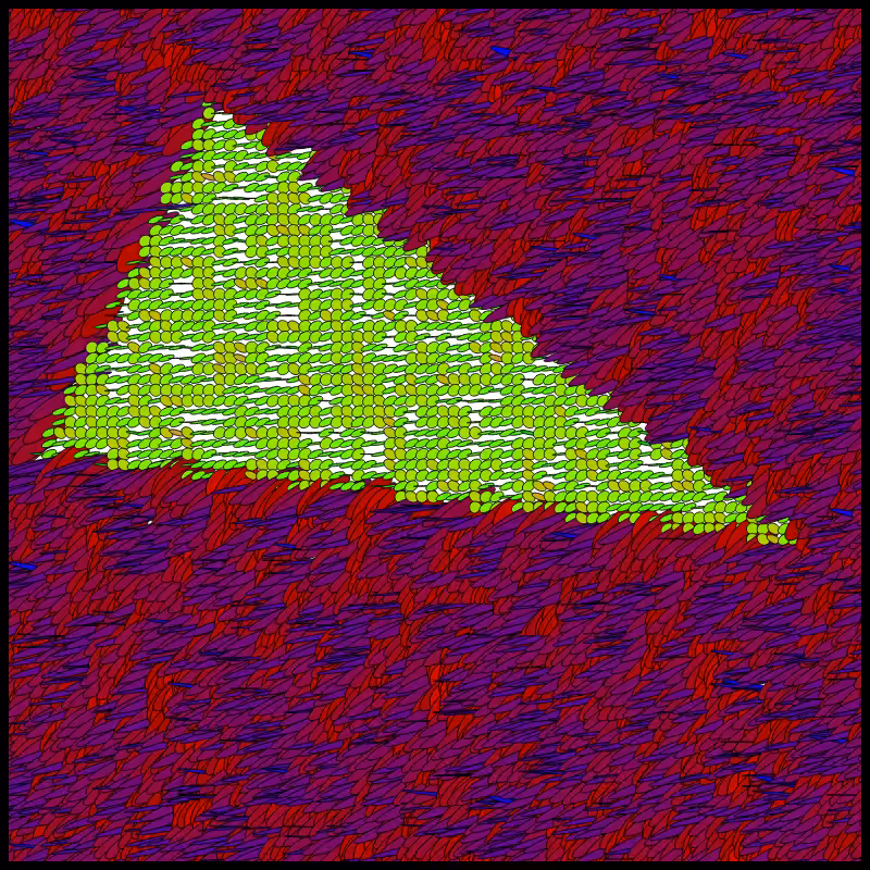 Flow Field Circles Triangle #31