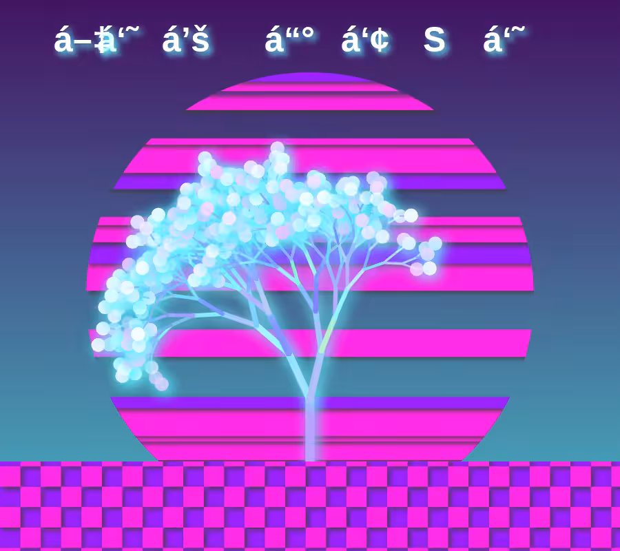 Vaporwave poster generator #11