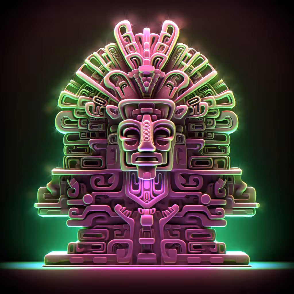 Glowing Ometéotl