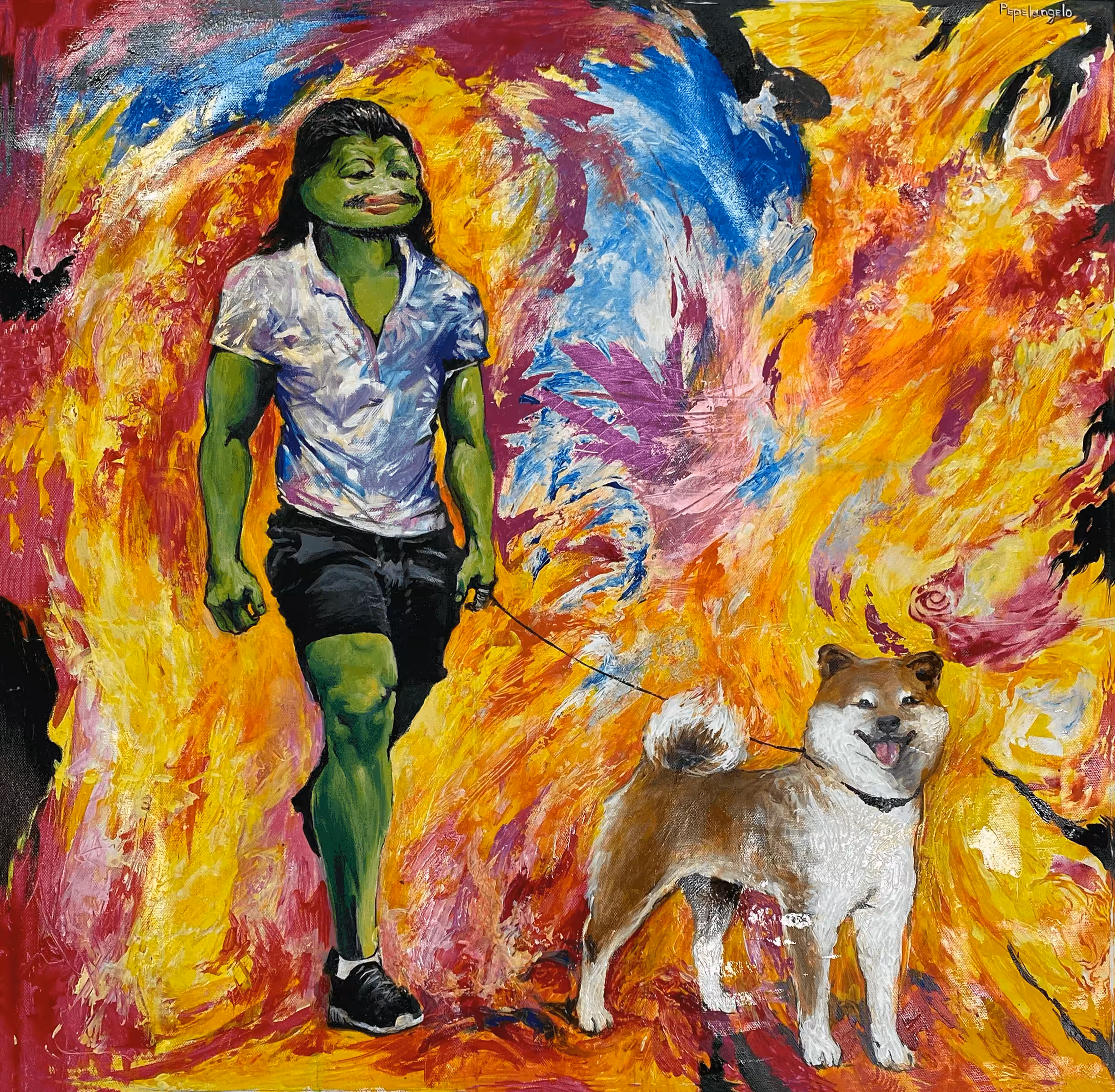 Man with dogo