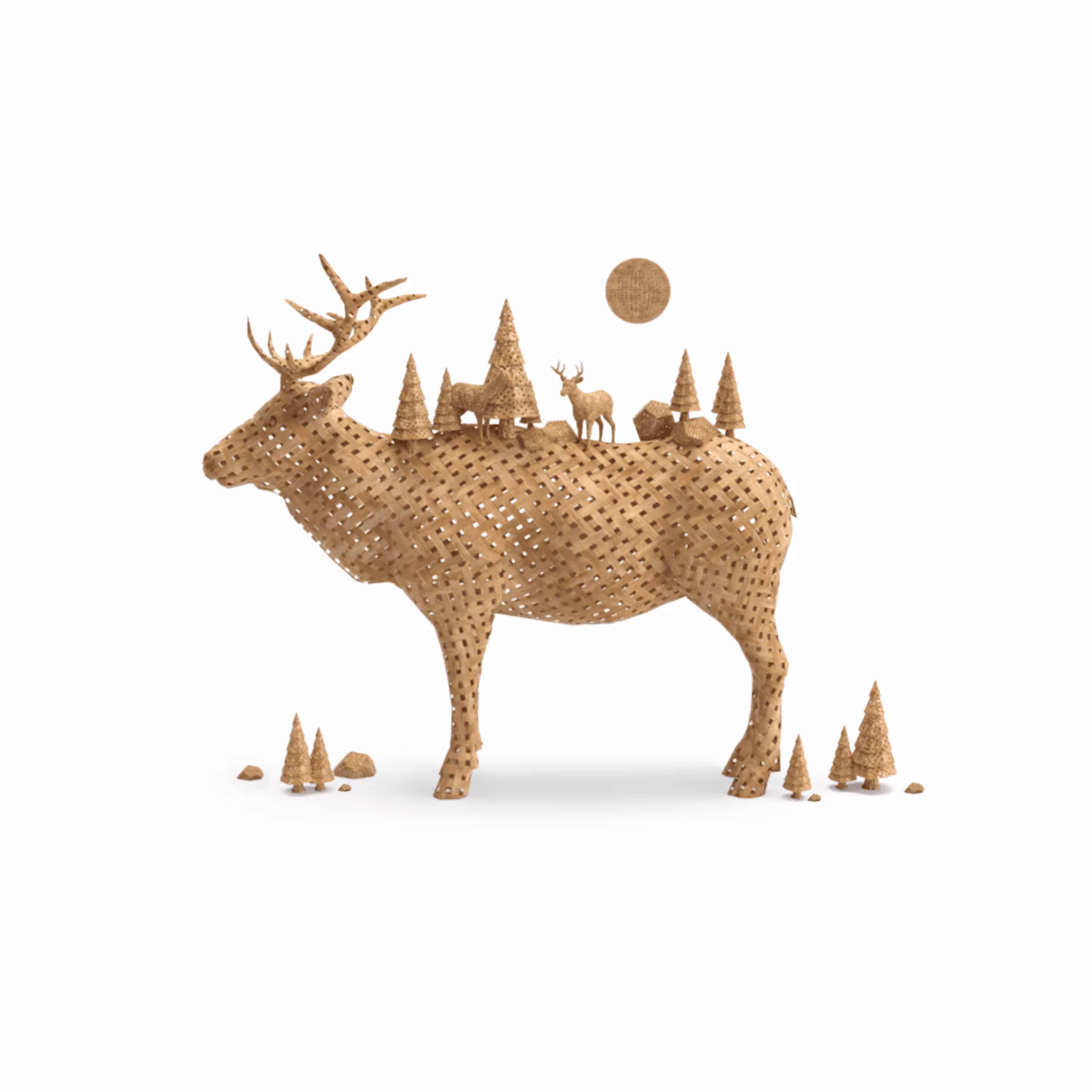 The deer guarding the forest