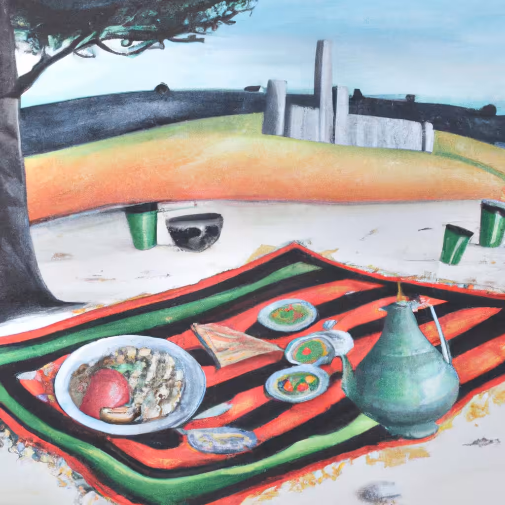 peaceful picnic speculation (with fresh olives) #9
