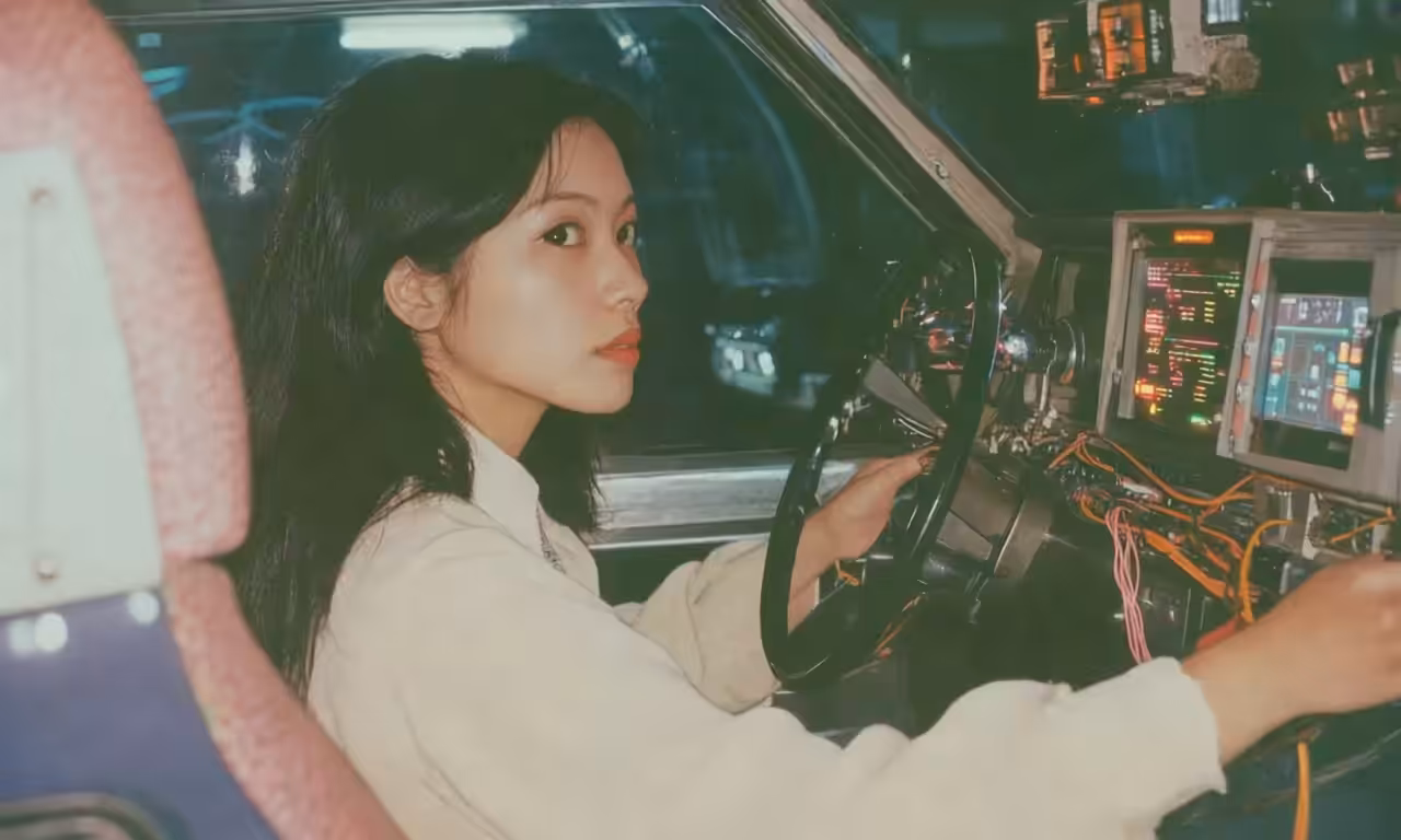 Preparing for the driving test.