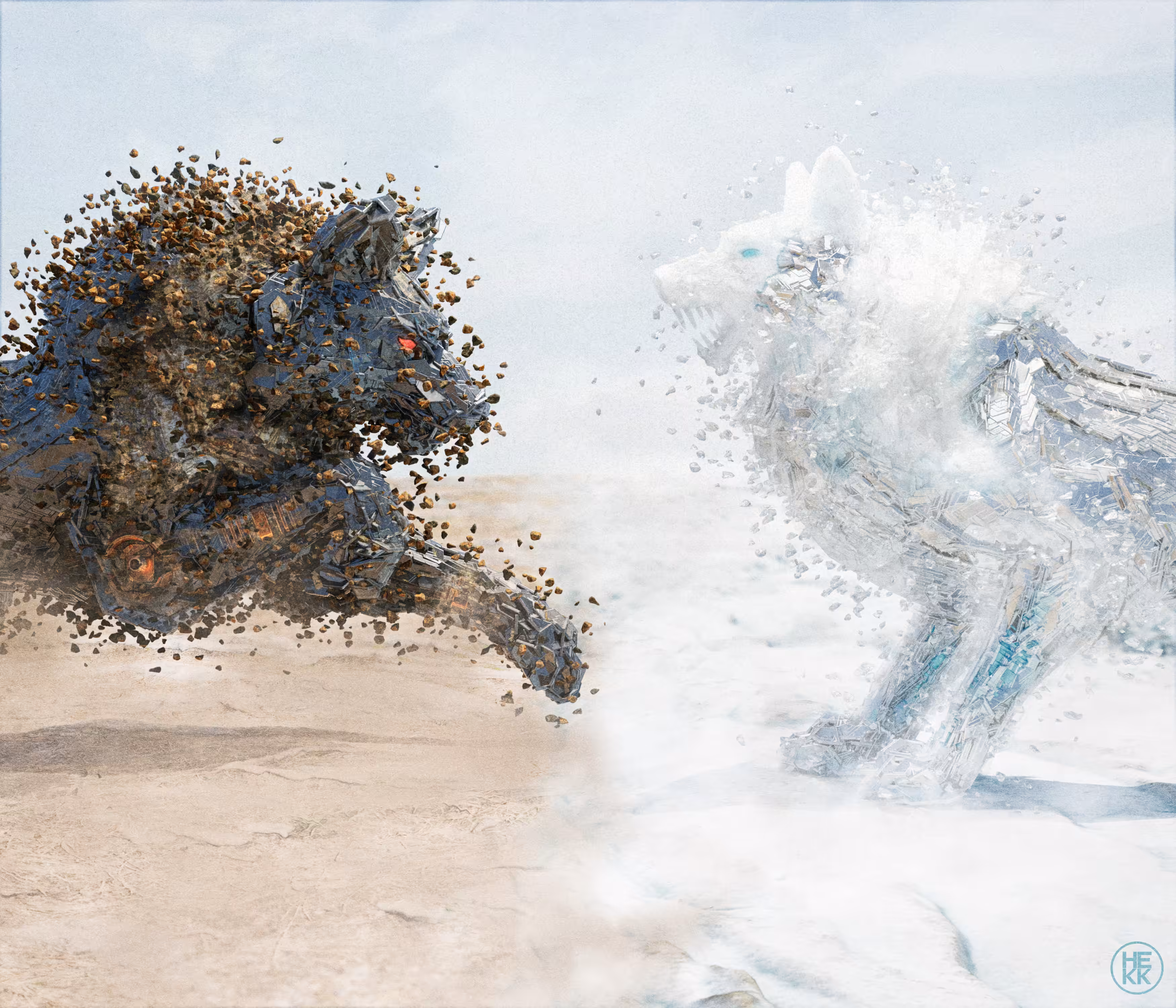 The battle of earth and ice