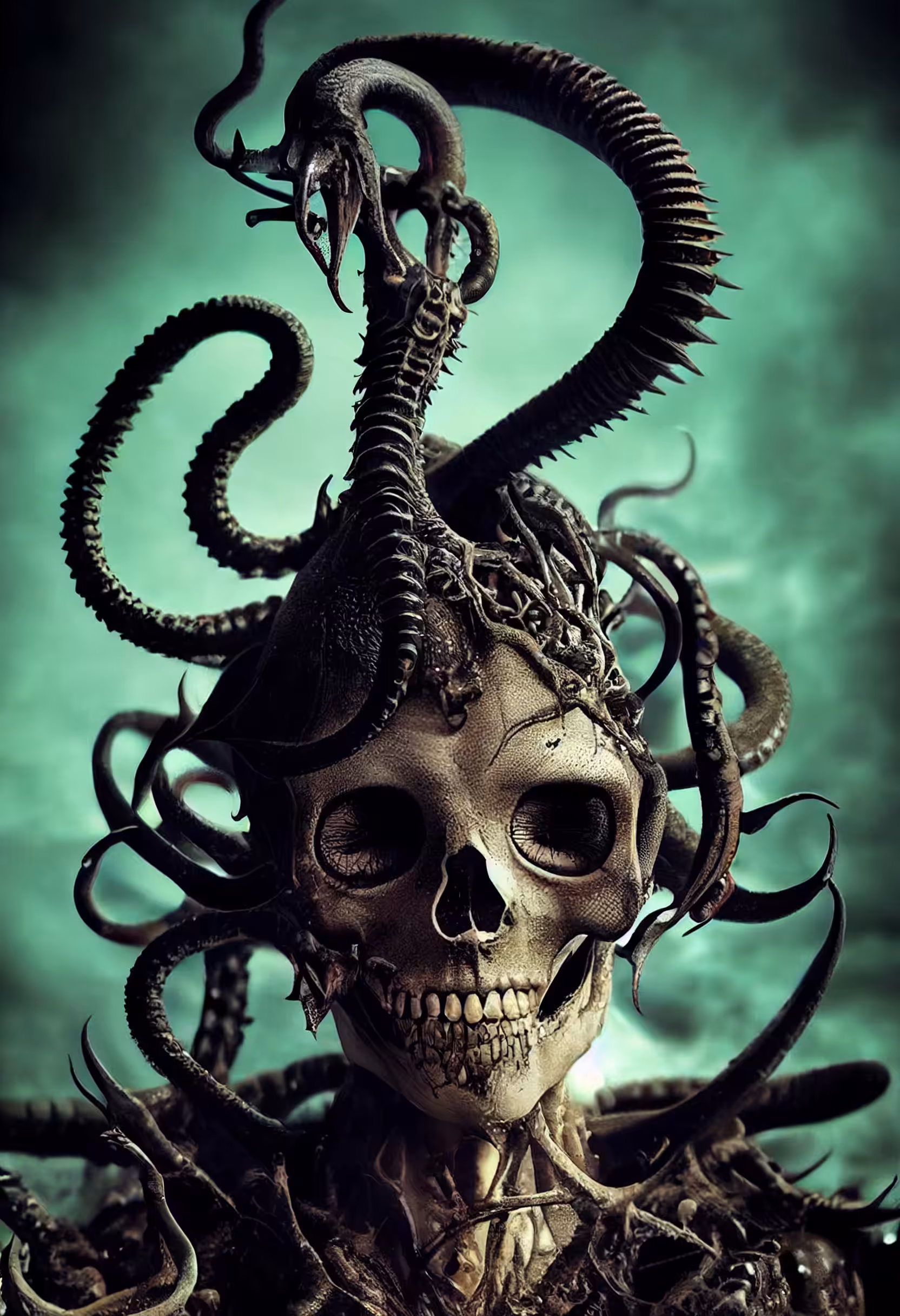 Human Skull Warlock #1