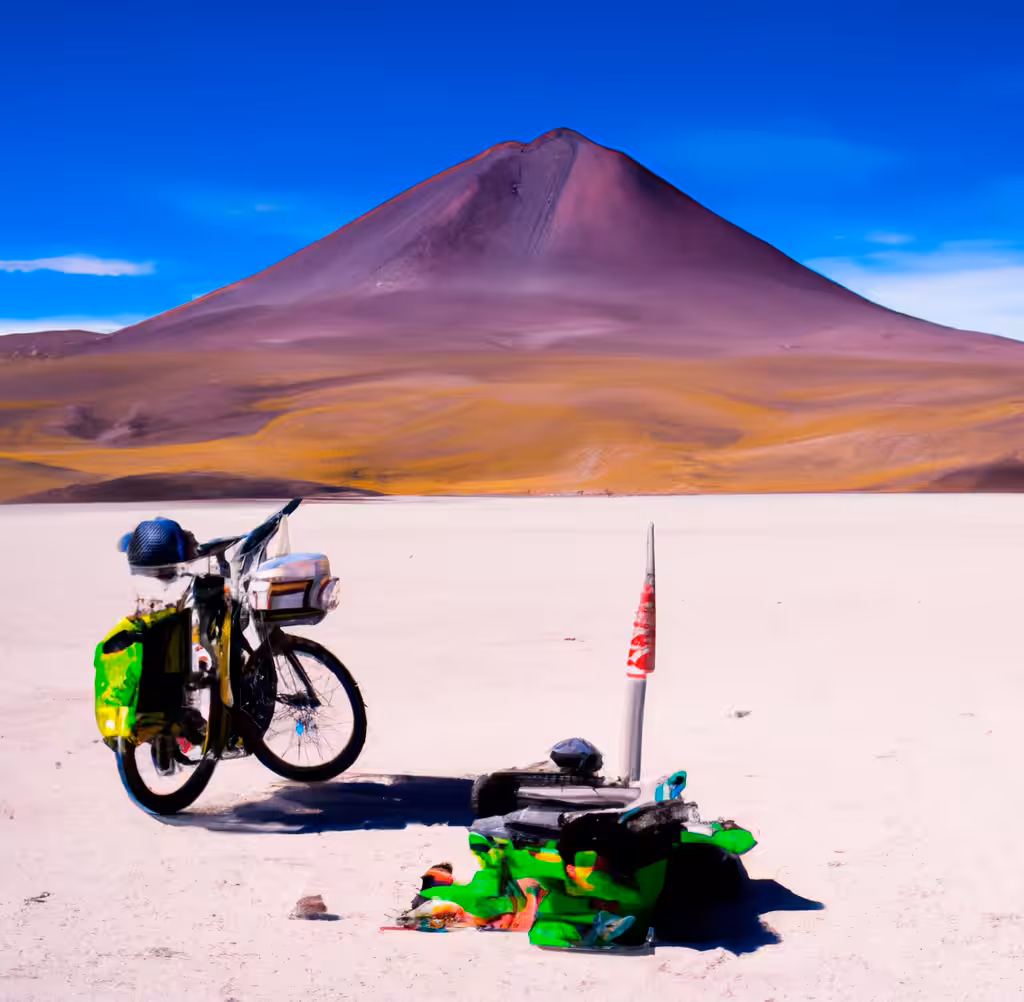 Discovering the volcano by bike