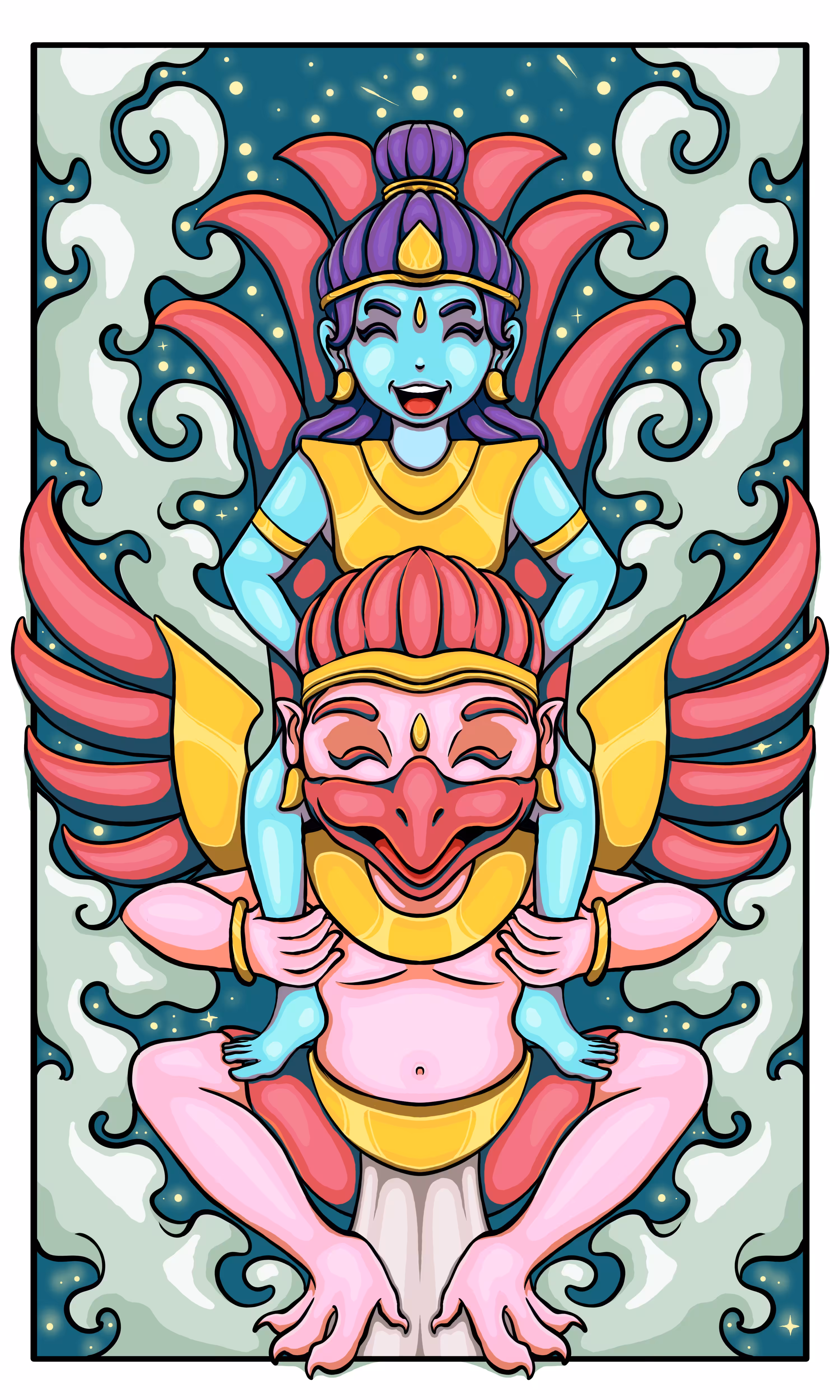GARUDA AND VISHNU