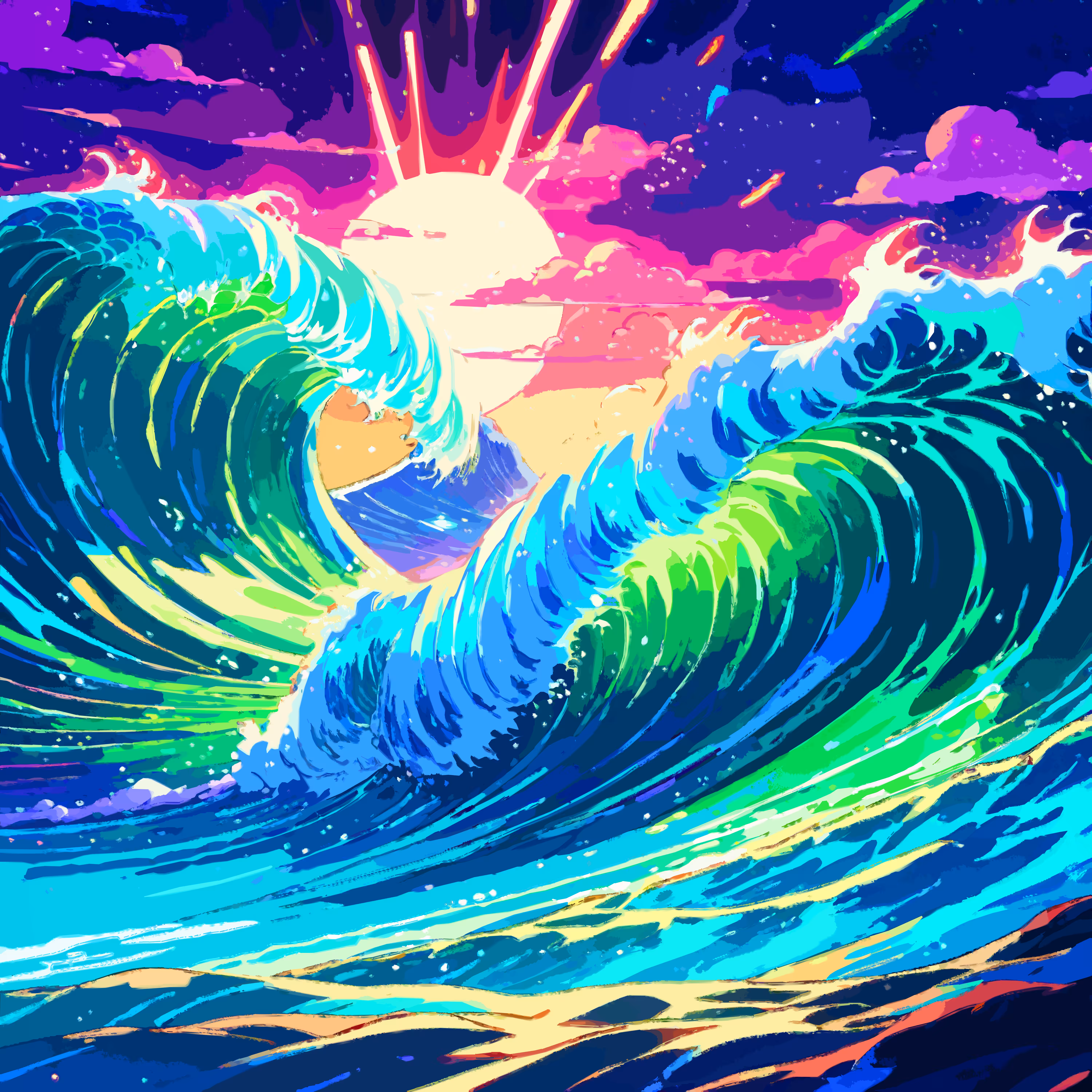 Glowing Waves
