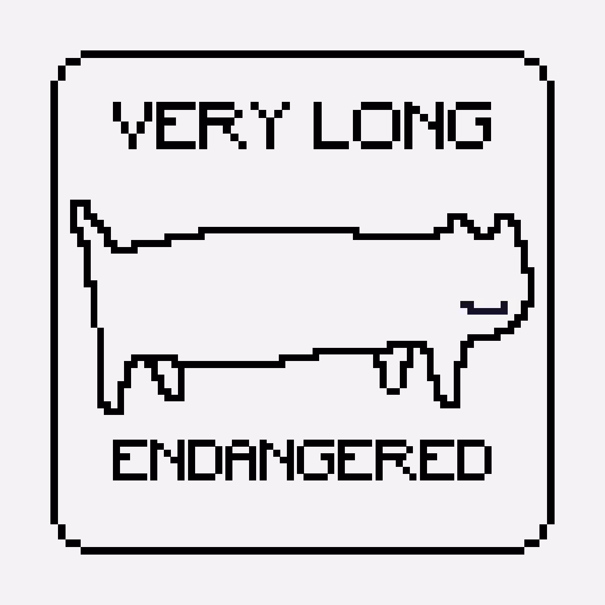 VERY LONG ENDANGERED CAT #7