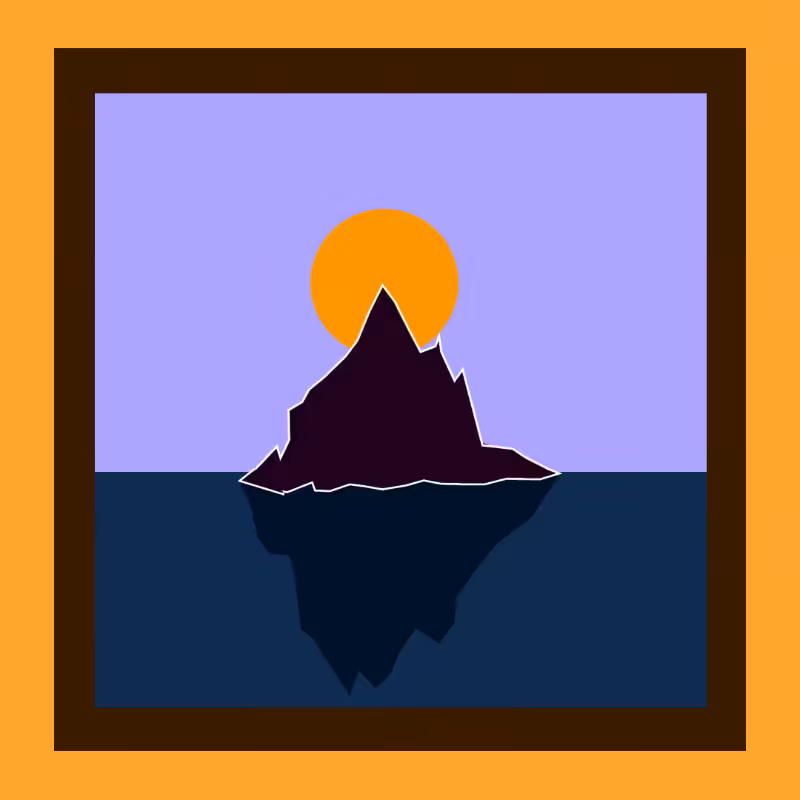 Mountain between Ocean