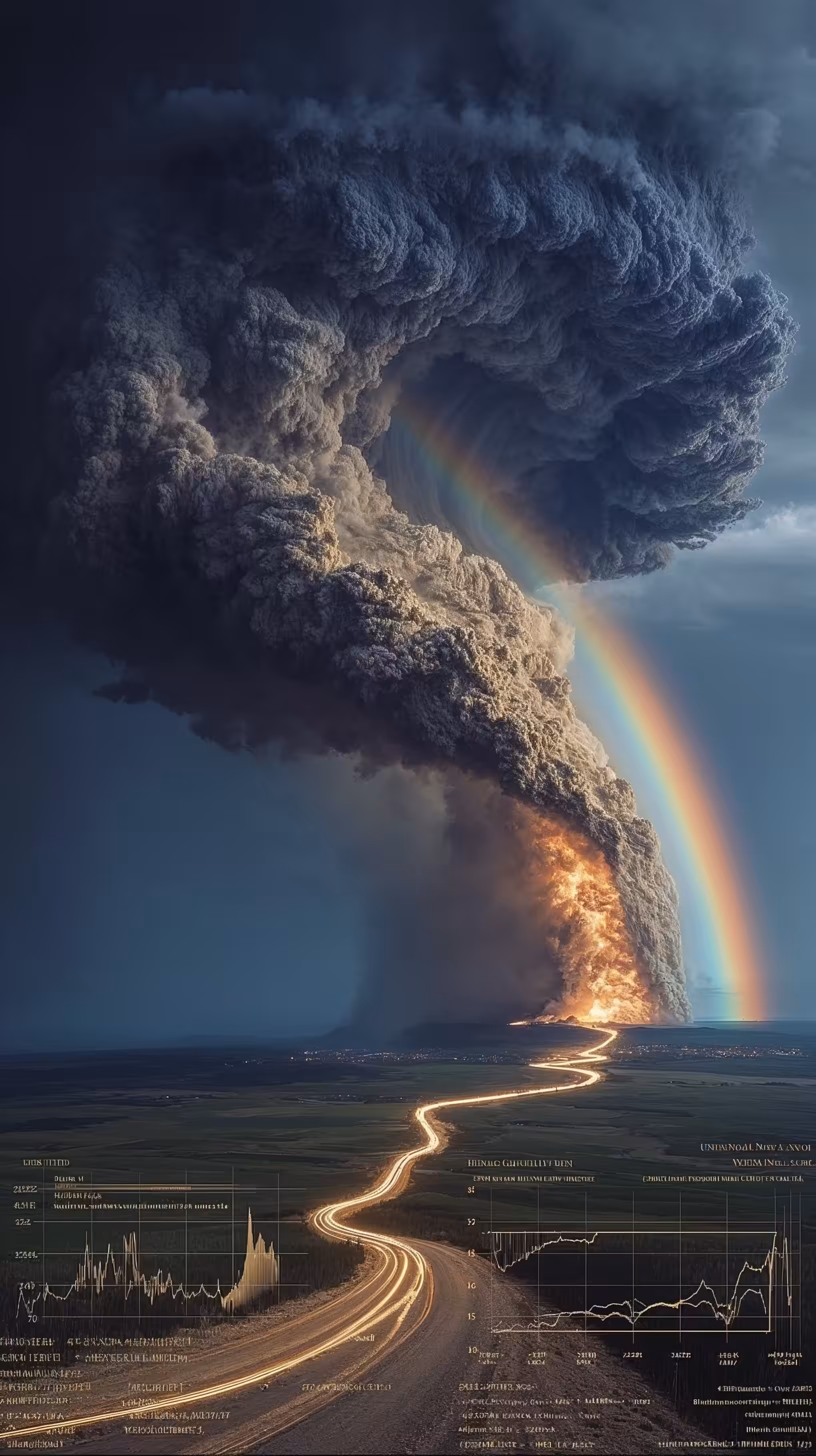 Nature's fury, humanity's path.