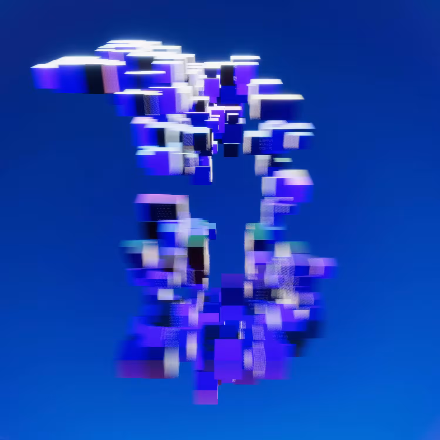 Iridescent Cubes #0002