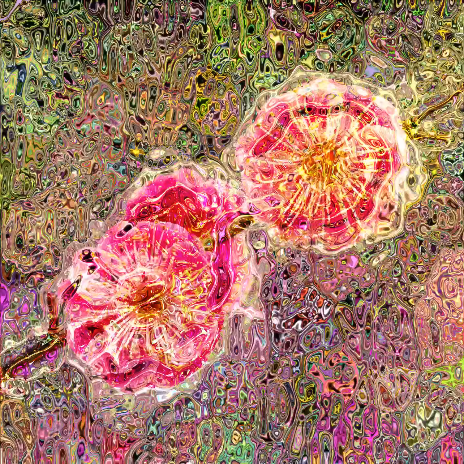 Plum blossom Flower Distortion #3