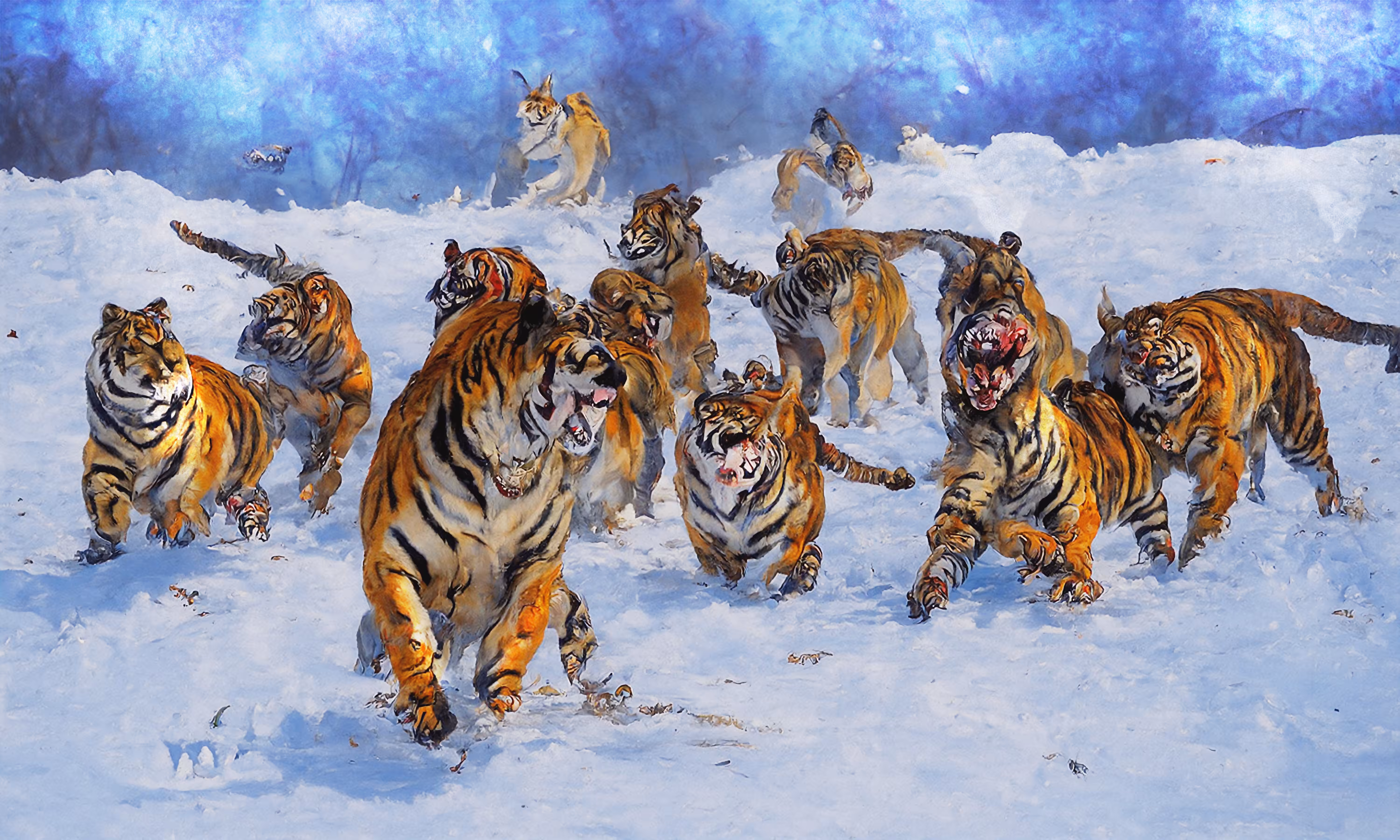 Beautiful Warfare - Animal Wars 8 (Tigers)