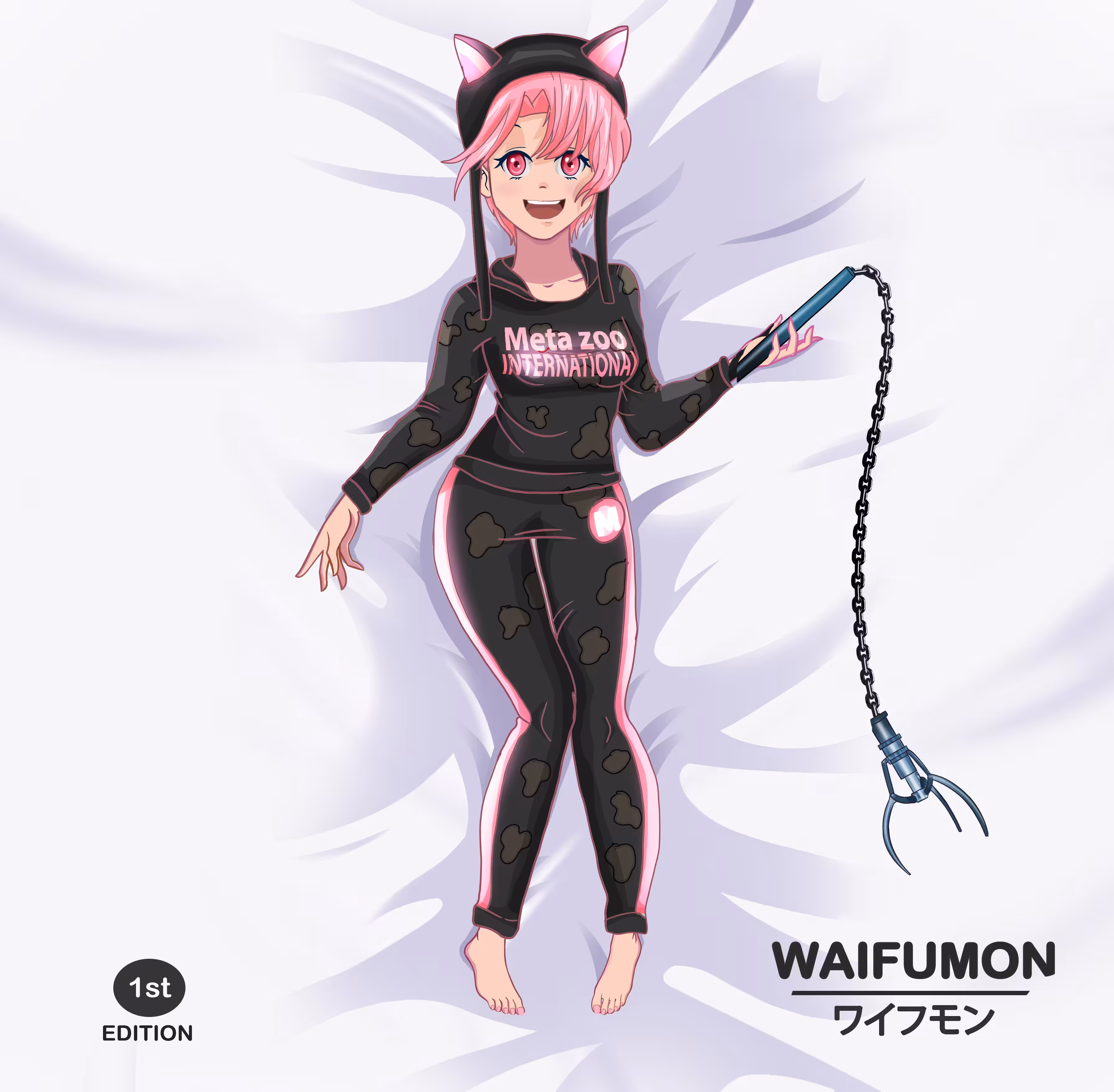 Meta Zoo Decentraland Waifumon Exclusive NFT - First Edition - 1 of 1 - ワイフモン