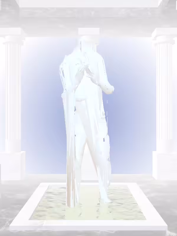 HeavenComputer: The Cheering Light Blue Woman #1758
