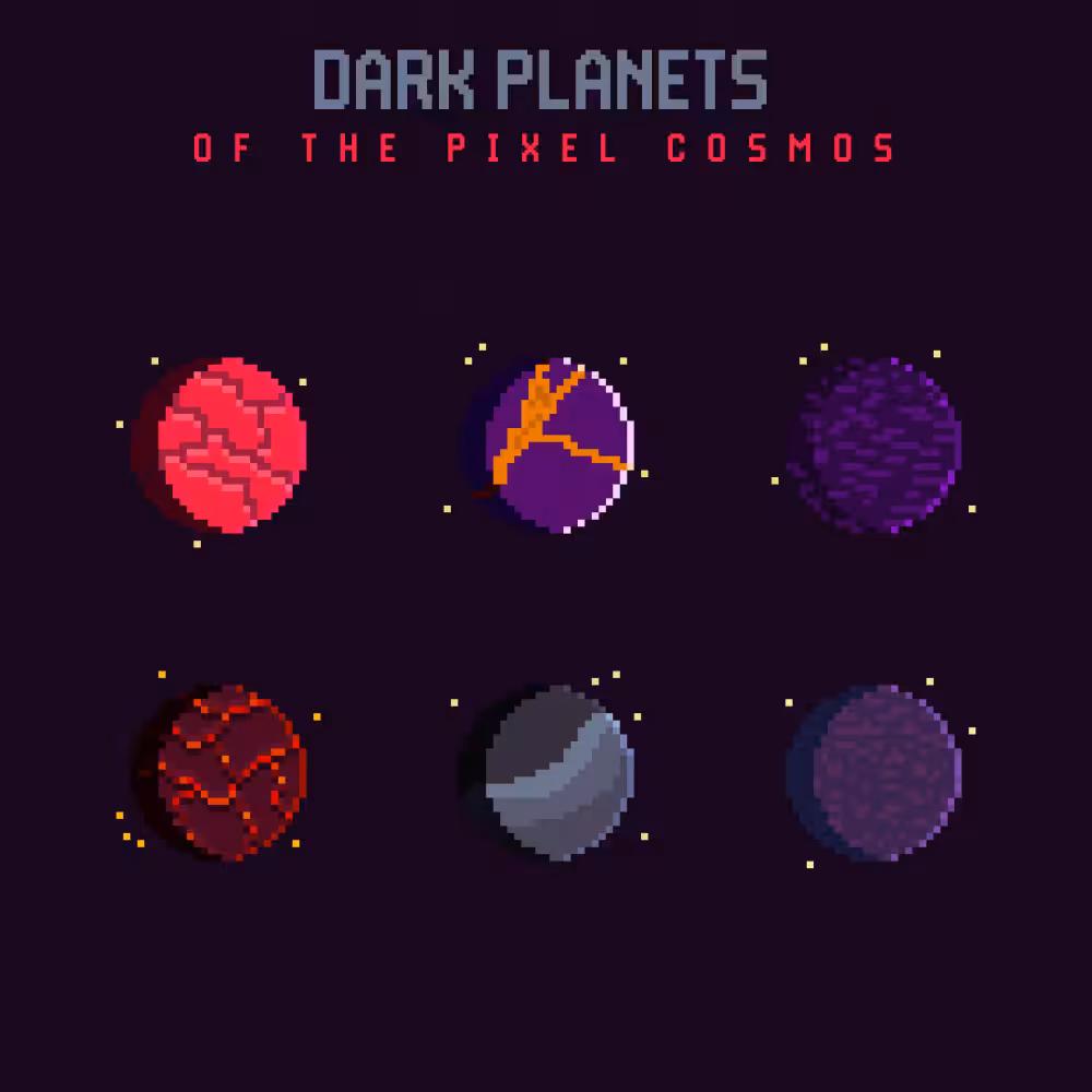 Dark Planets of the Pixel Cosmos
