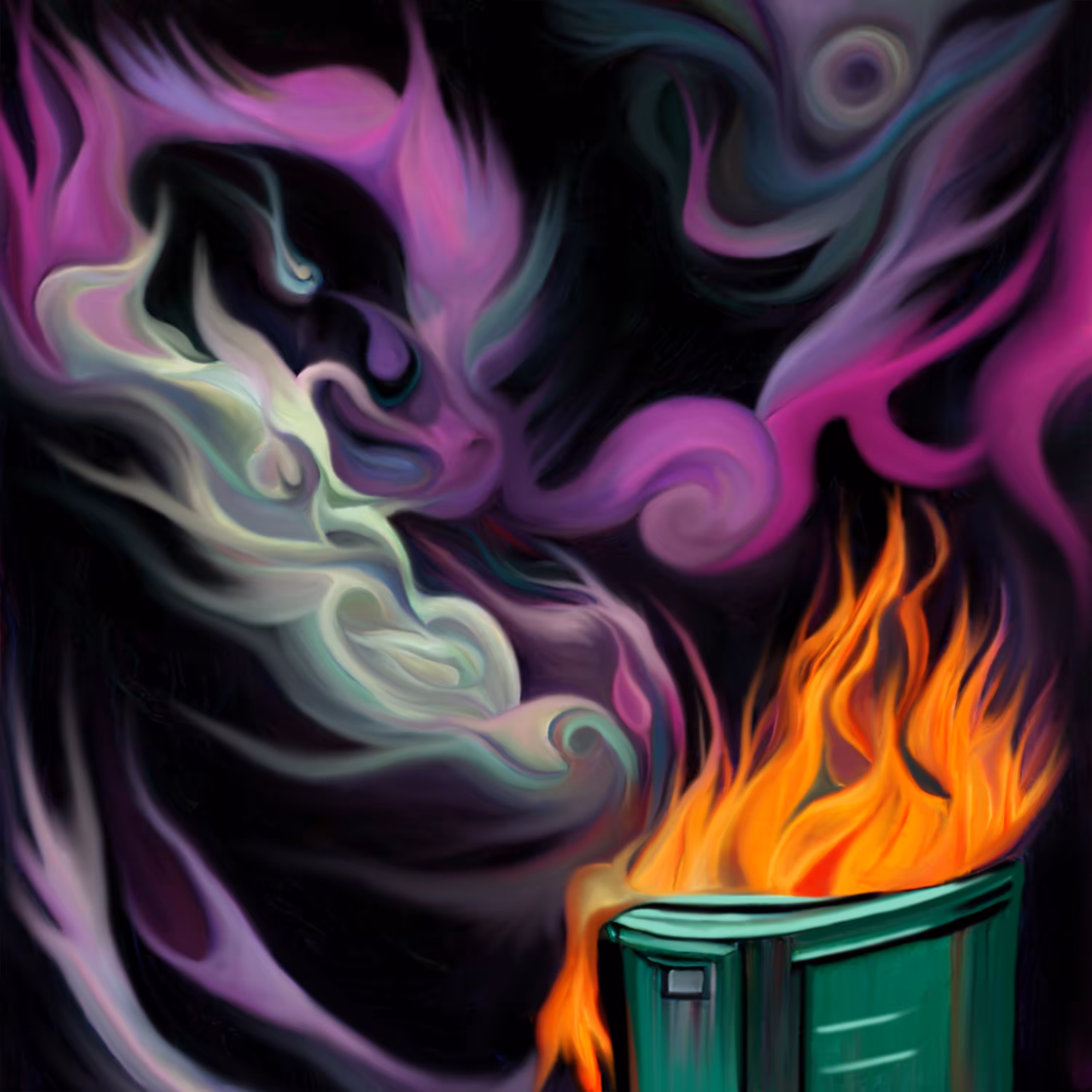 TRASH ON FIRE