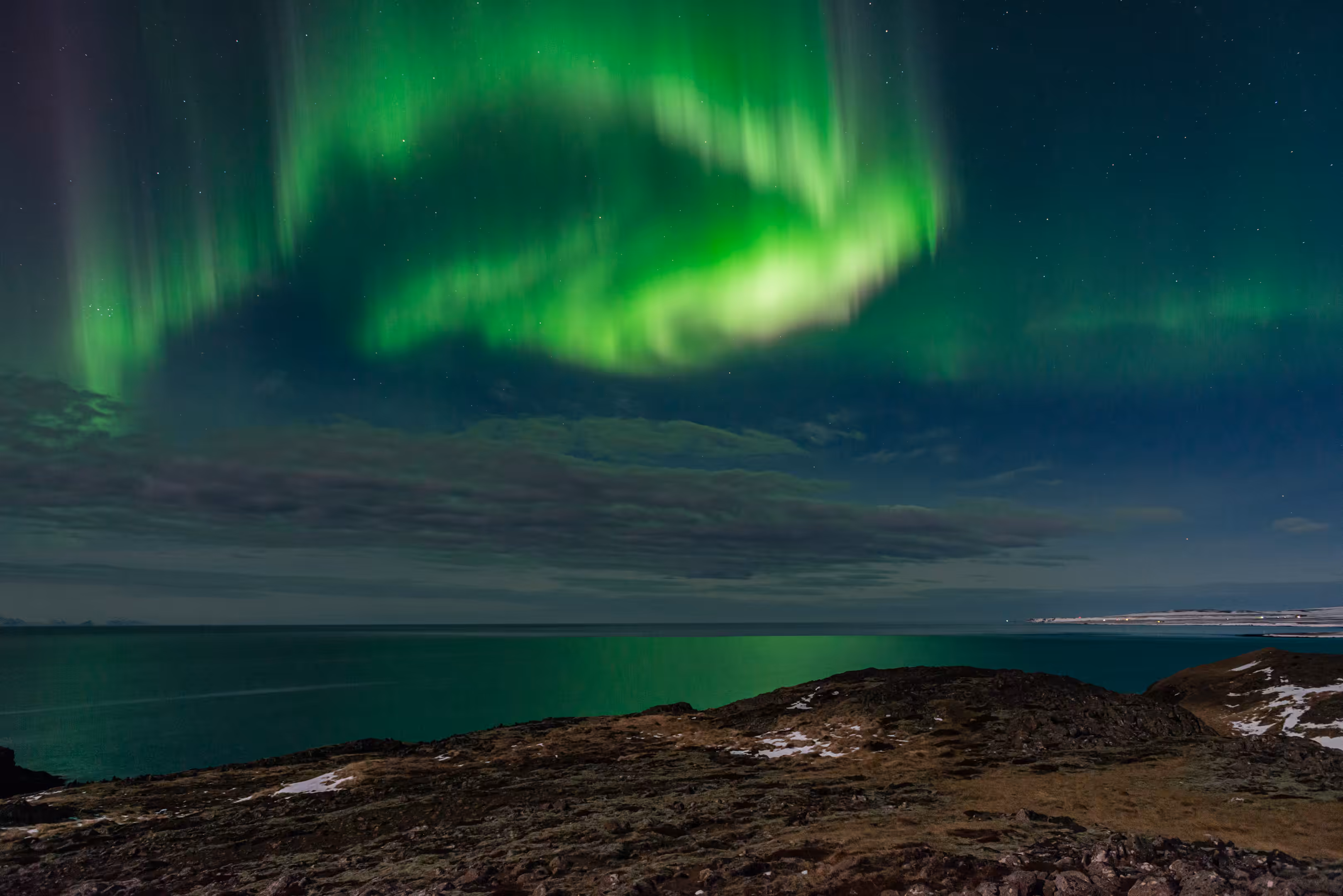 Over Skagaströnd, Iceland