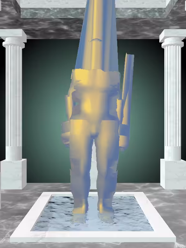 HeavenComputer: The Jumping Sunlit Cobalt Man #4279