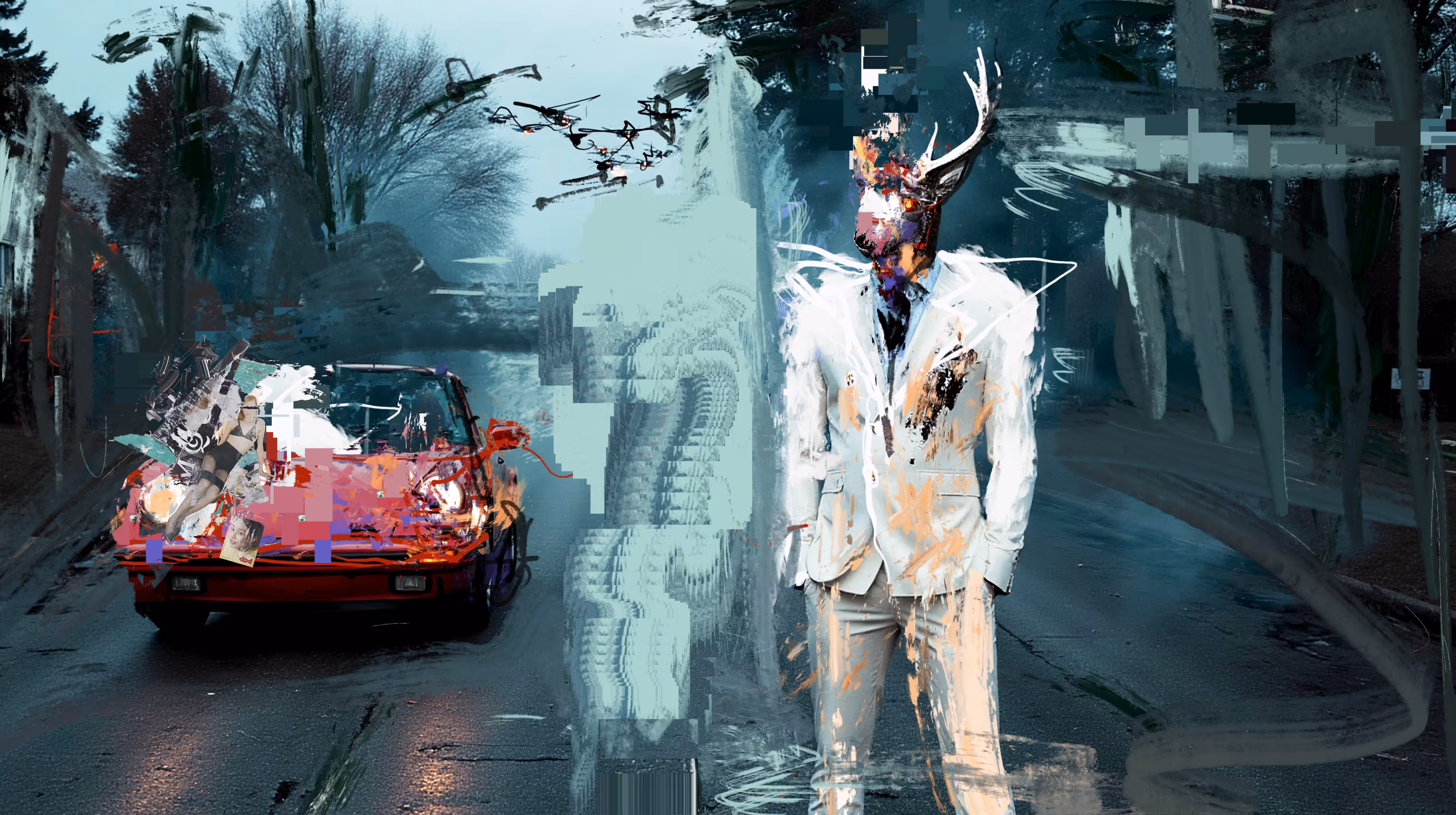 THE WHITE STAG OF DRONE TOWN
