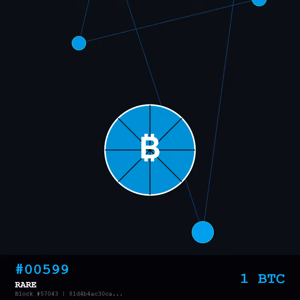 Bitcoin Pizza Genesis: 10K — RARE Edition #00599 | The Day Bitcoin Bought Pizza