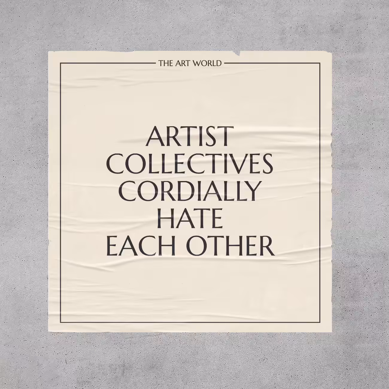 The Art World – Artist Collectives