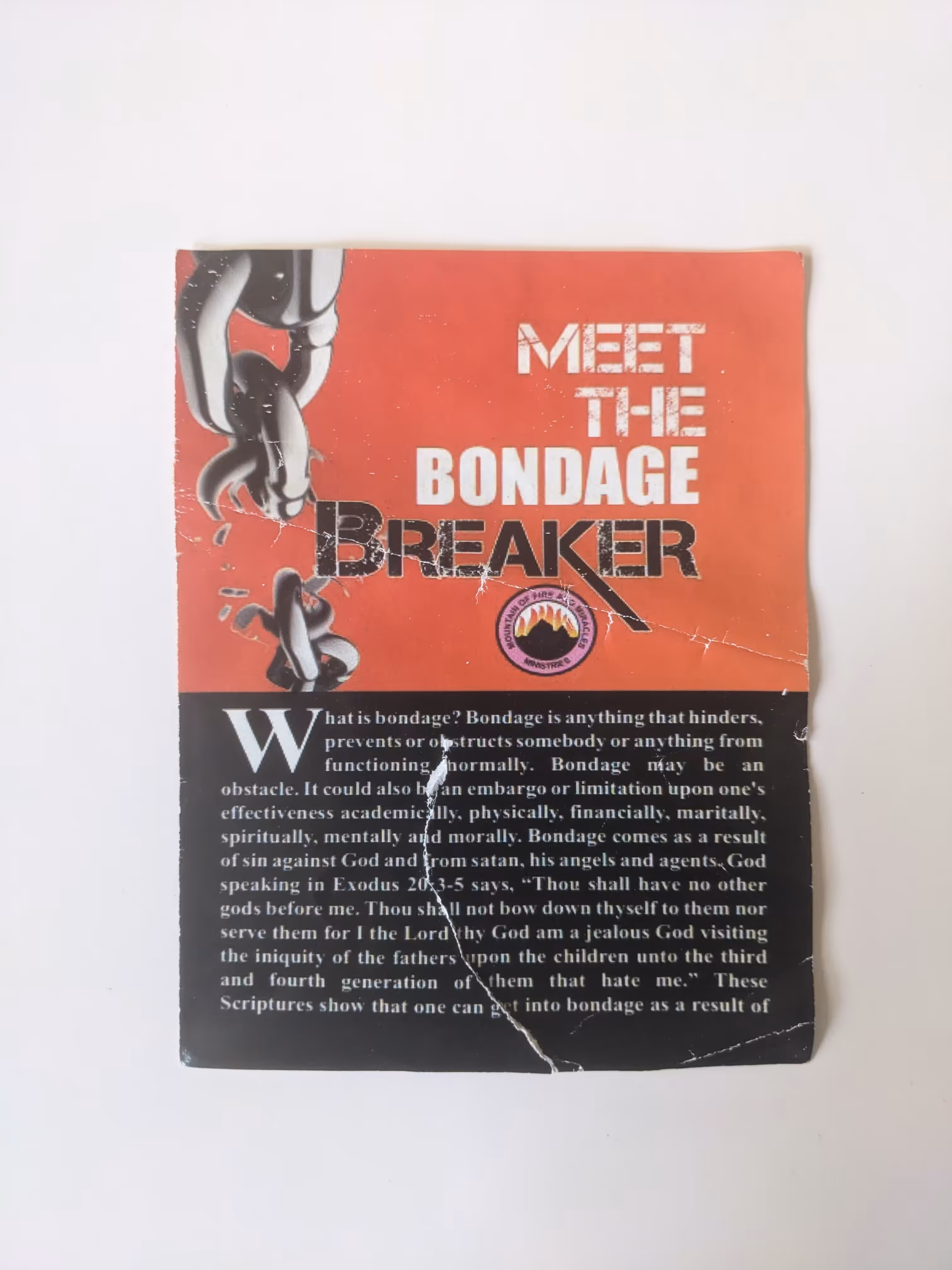 Subway Jesus Pamphlets: Meet The Bondage Breaker