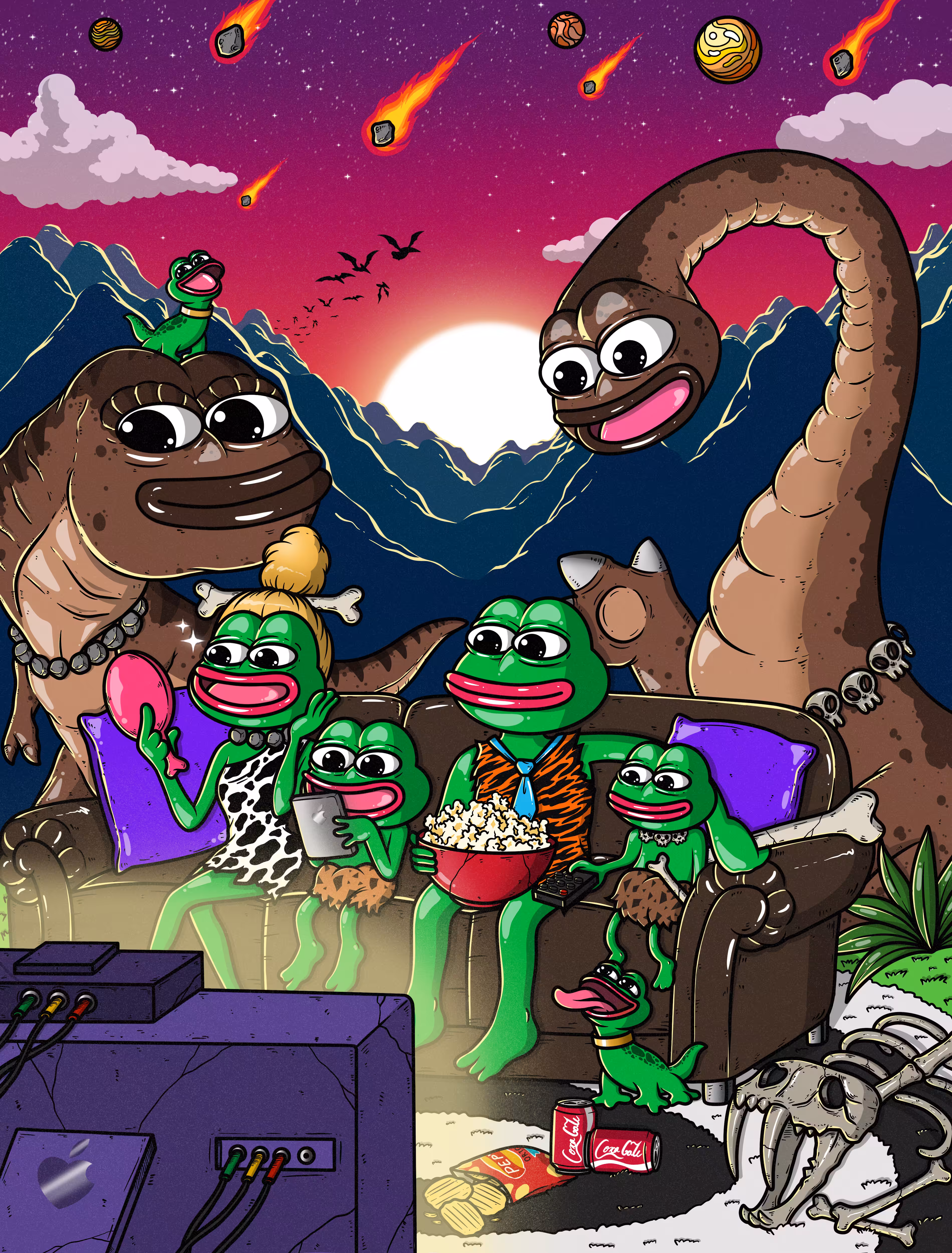 Pepe’s family in Jurassic World 