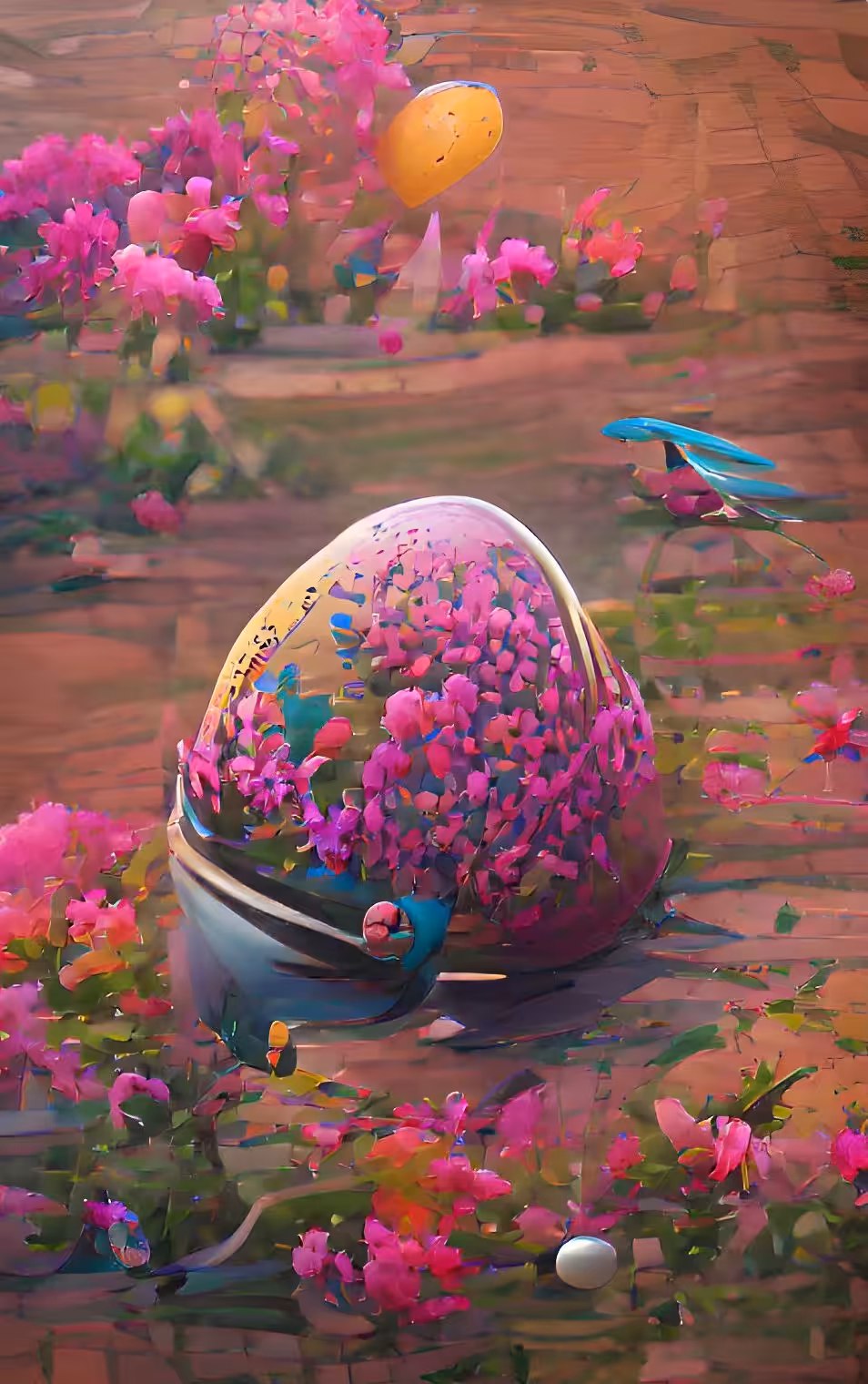 Easter egg in flowers #10