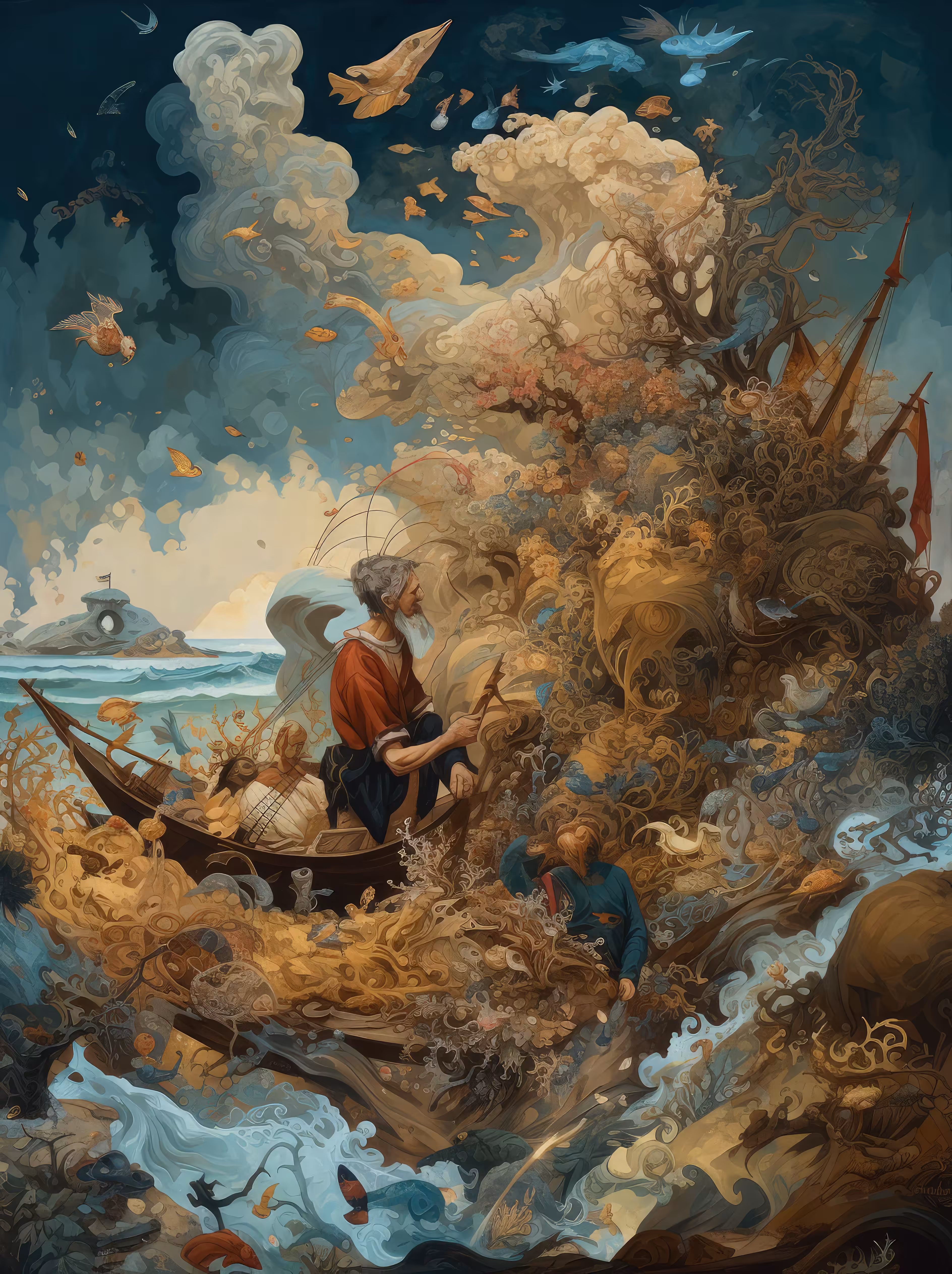 Rough sea