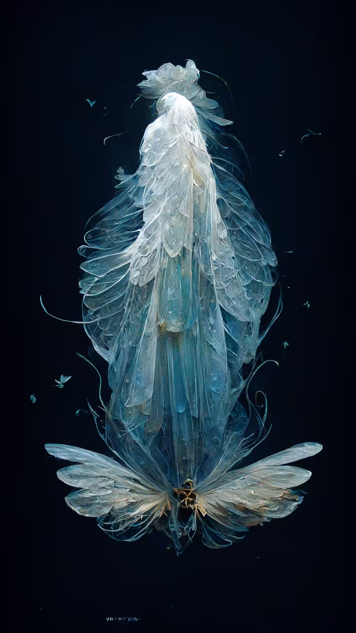 Glass angels sculpture #7