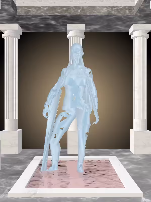 HeavenComputer: The Victorious Ethereal Blue Woman #4289