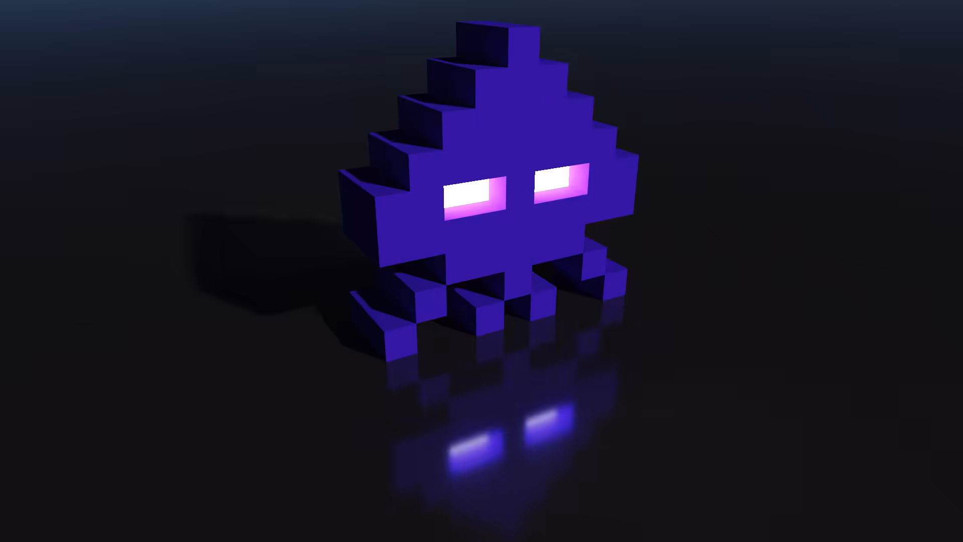 3D retro: Space Invader 2