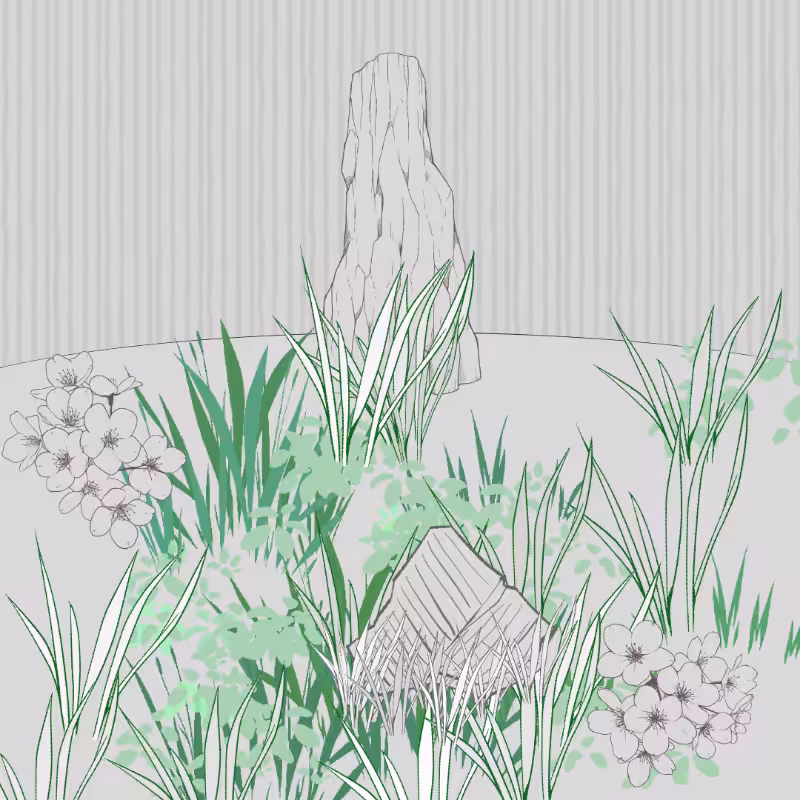 Wild Grass and Rubble #102