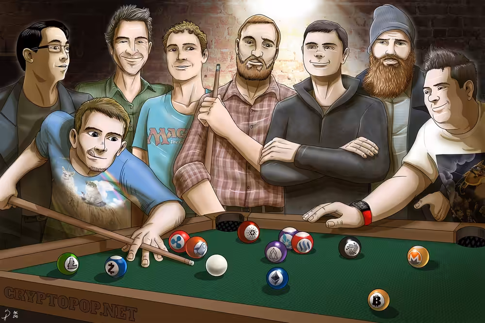 Altcoin Founders Playing Pool