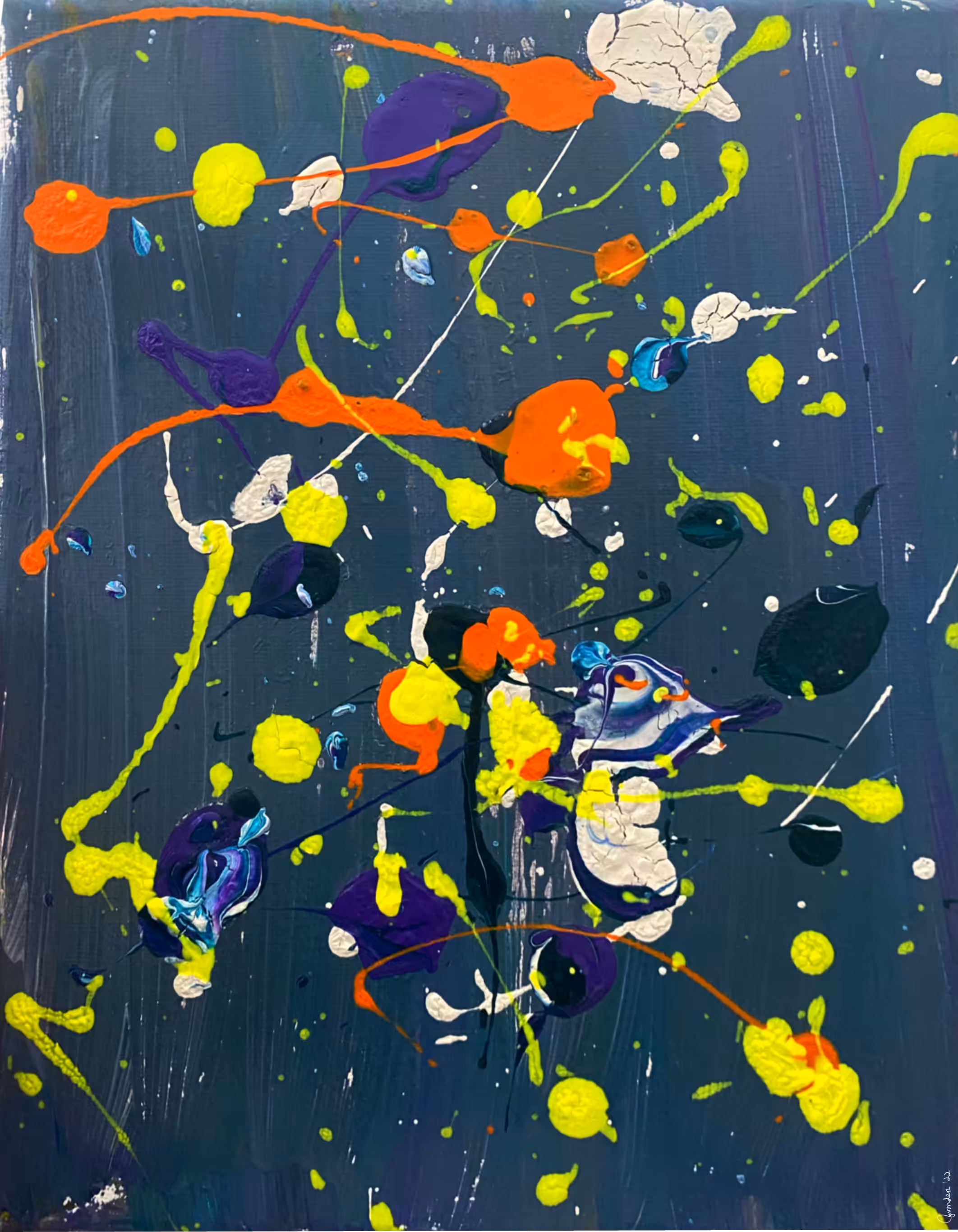 splashing paint 