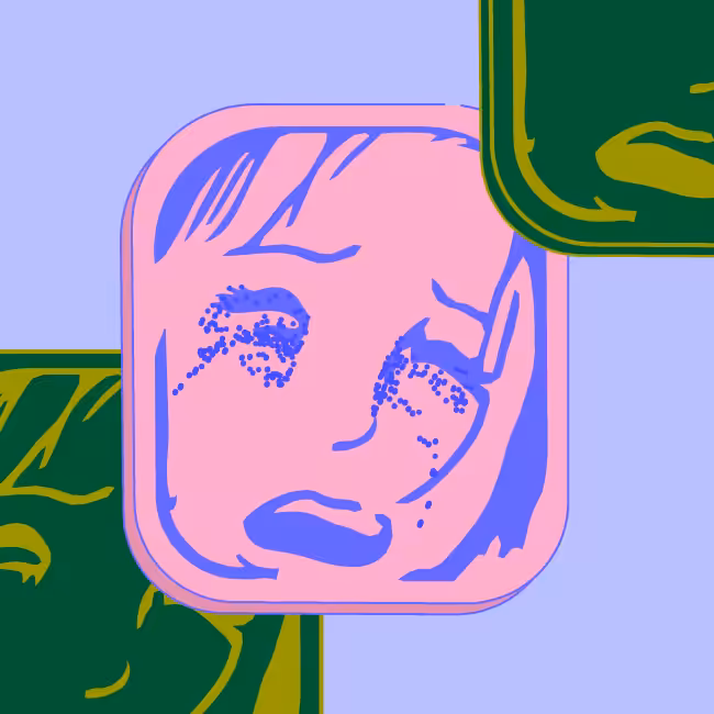 Card in the box "Crying girl" #23