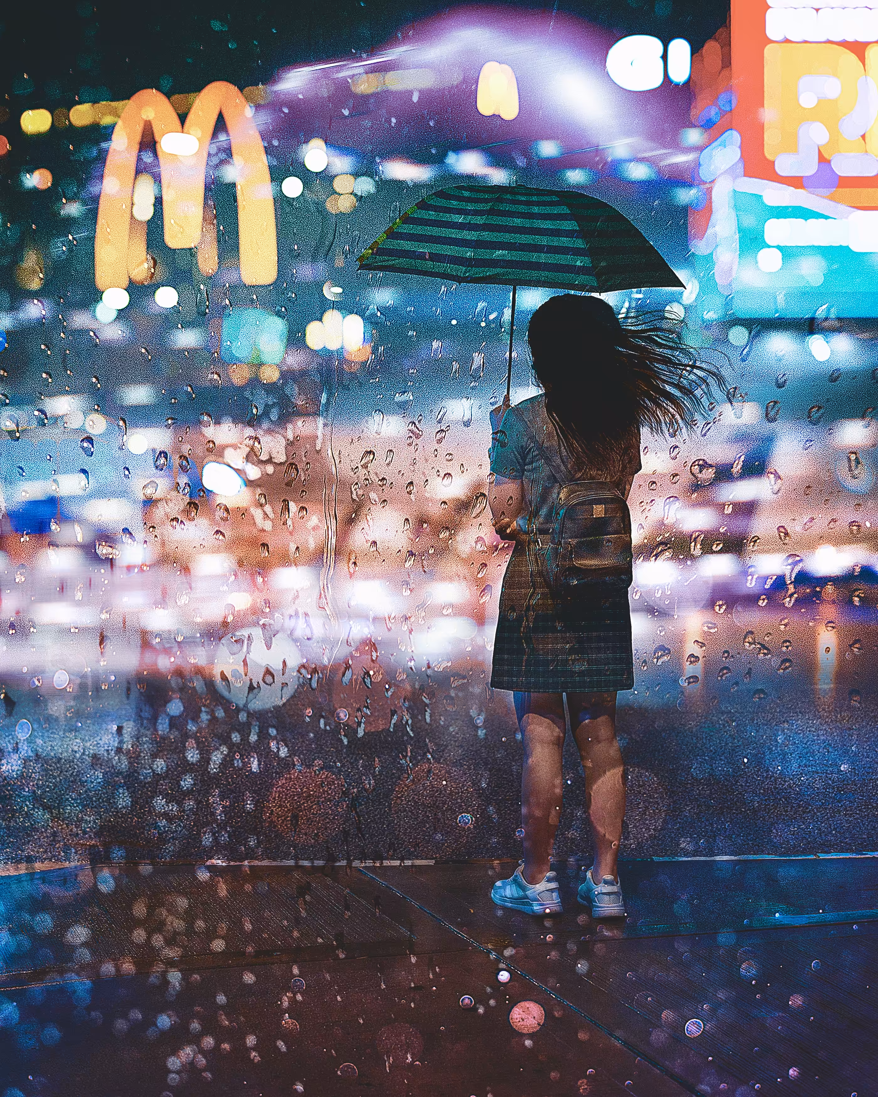Across