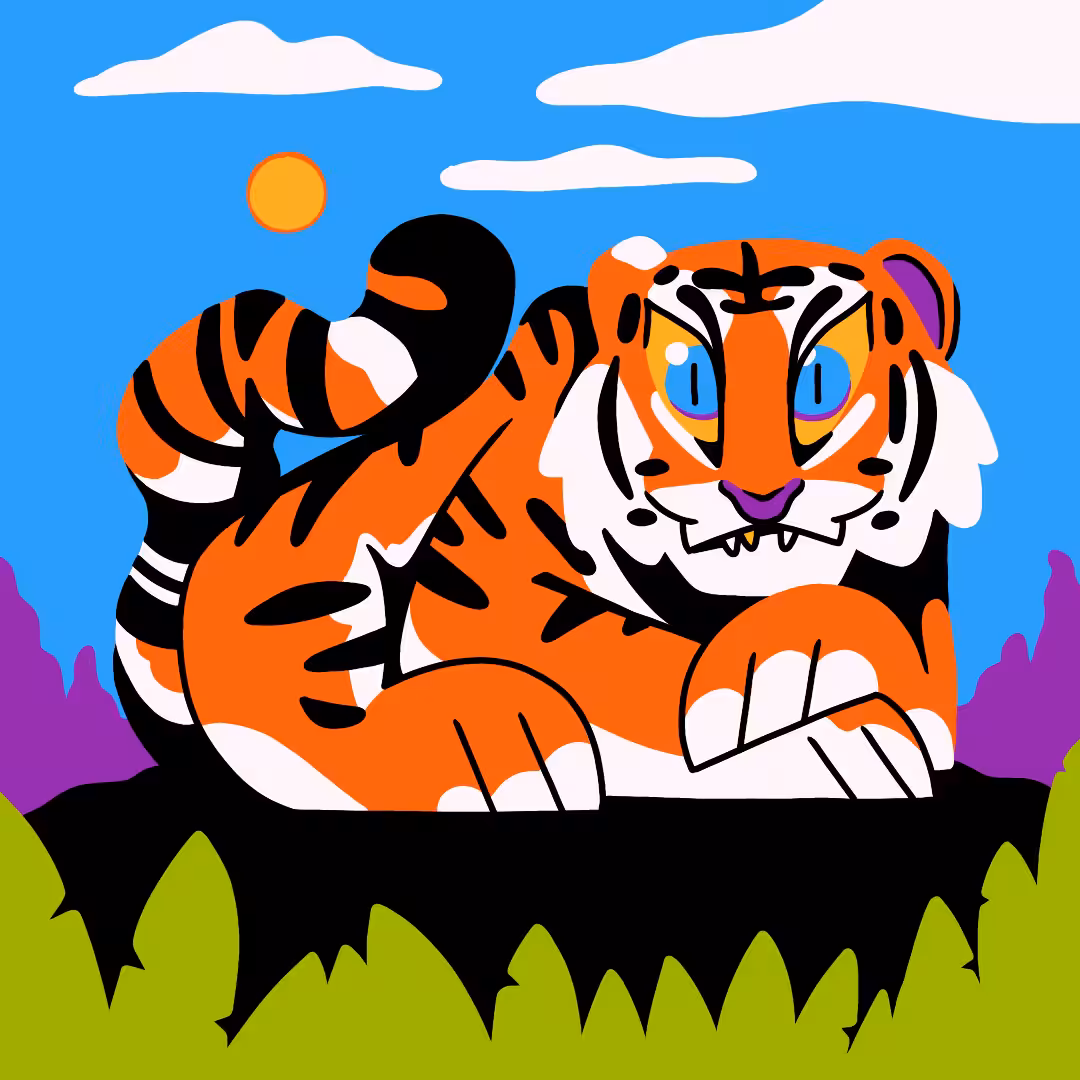 Big ol' Cats #2 (Tiger)