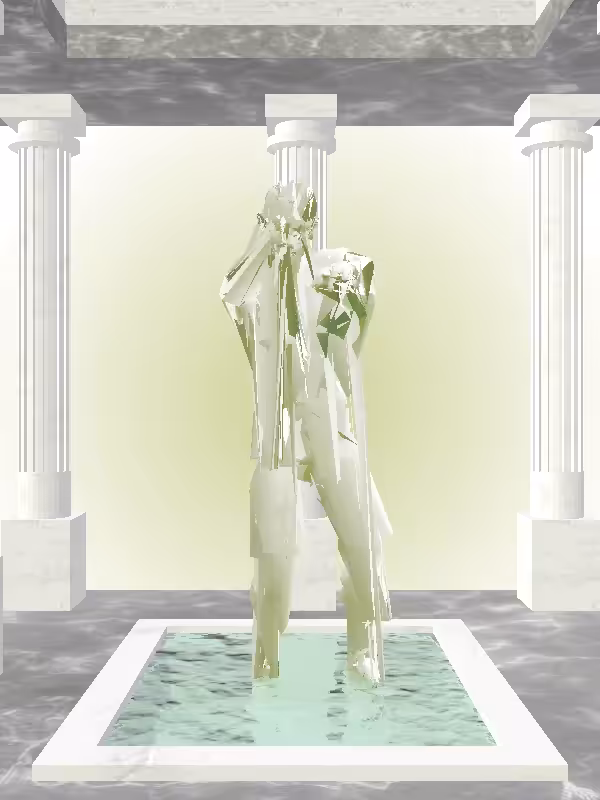 HeavenComputer: The Undying Matte Green Woman #7084
