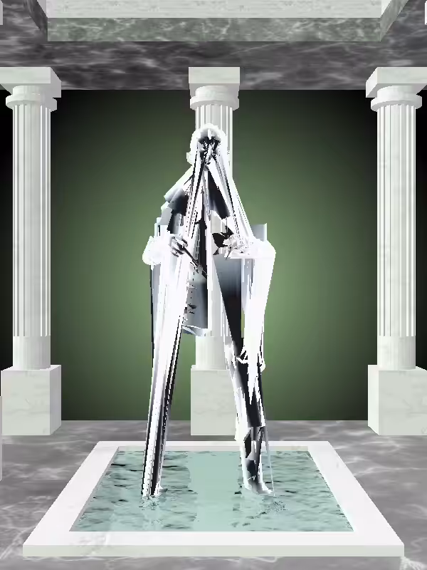 HeavenComputer: The Old Luminescent Chrome Woman #996