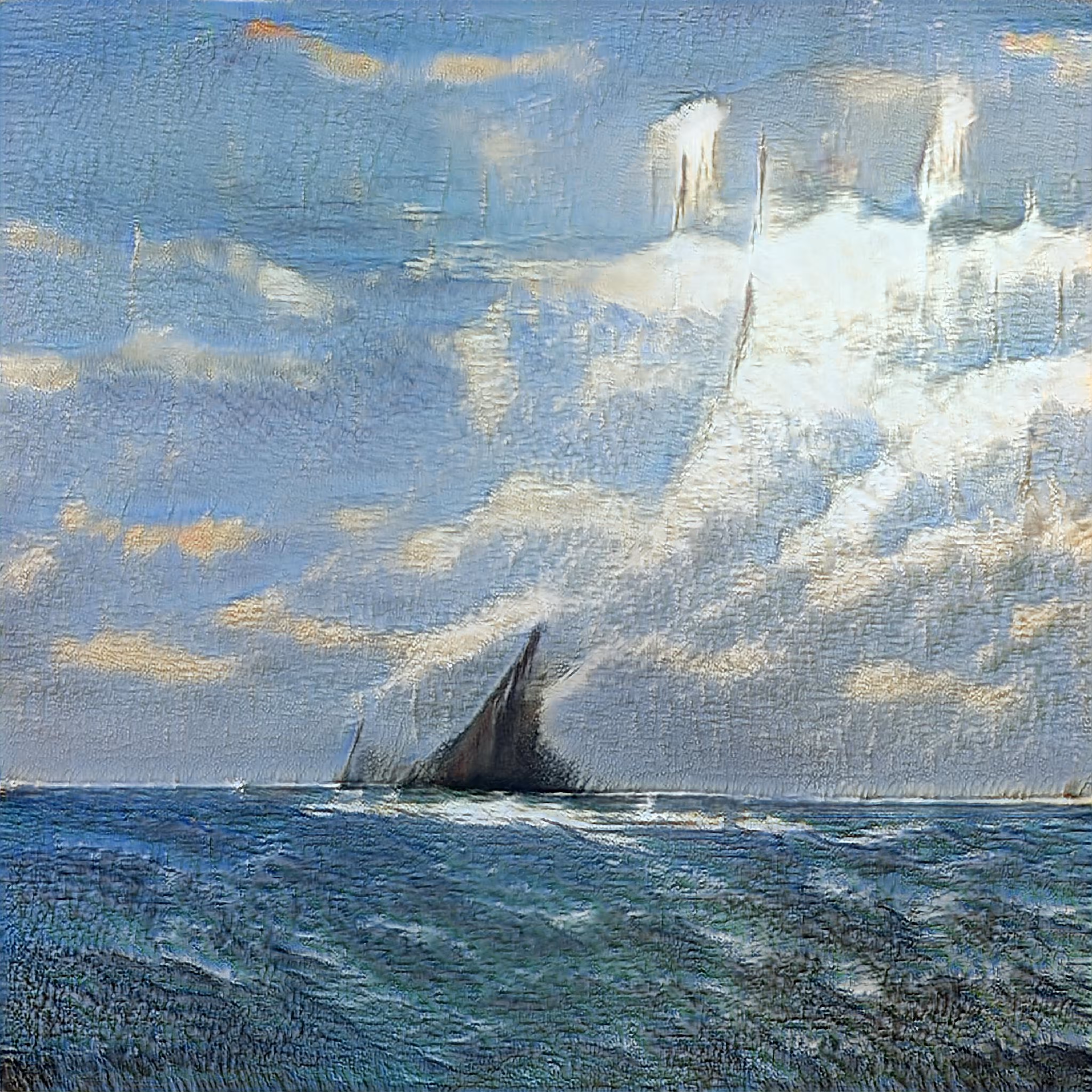 AI Imagination: AI imagined painting of the sea #39