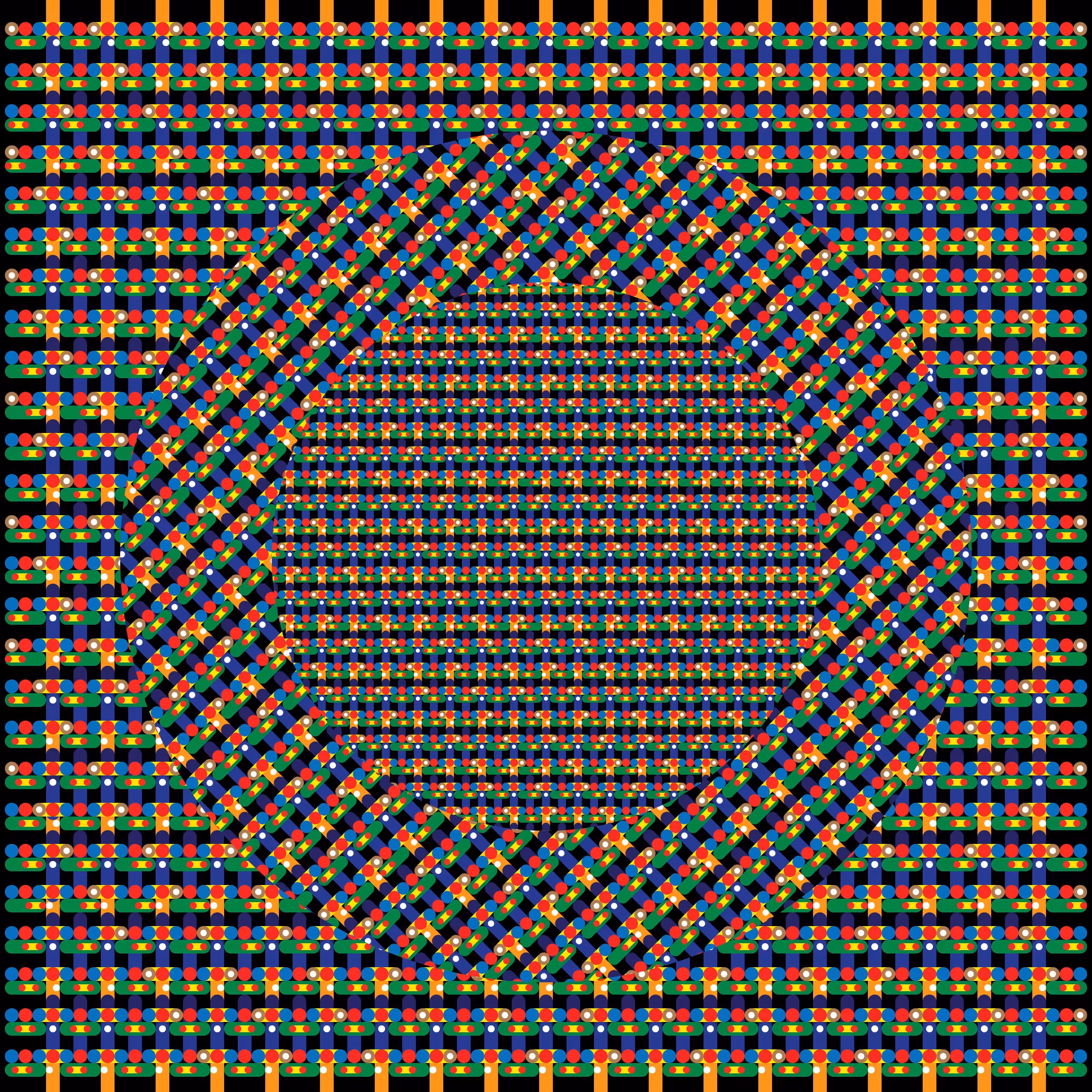 Field Grid #1172: 2 Circles #15 