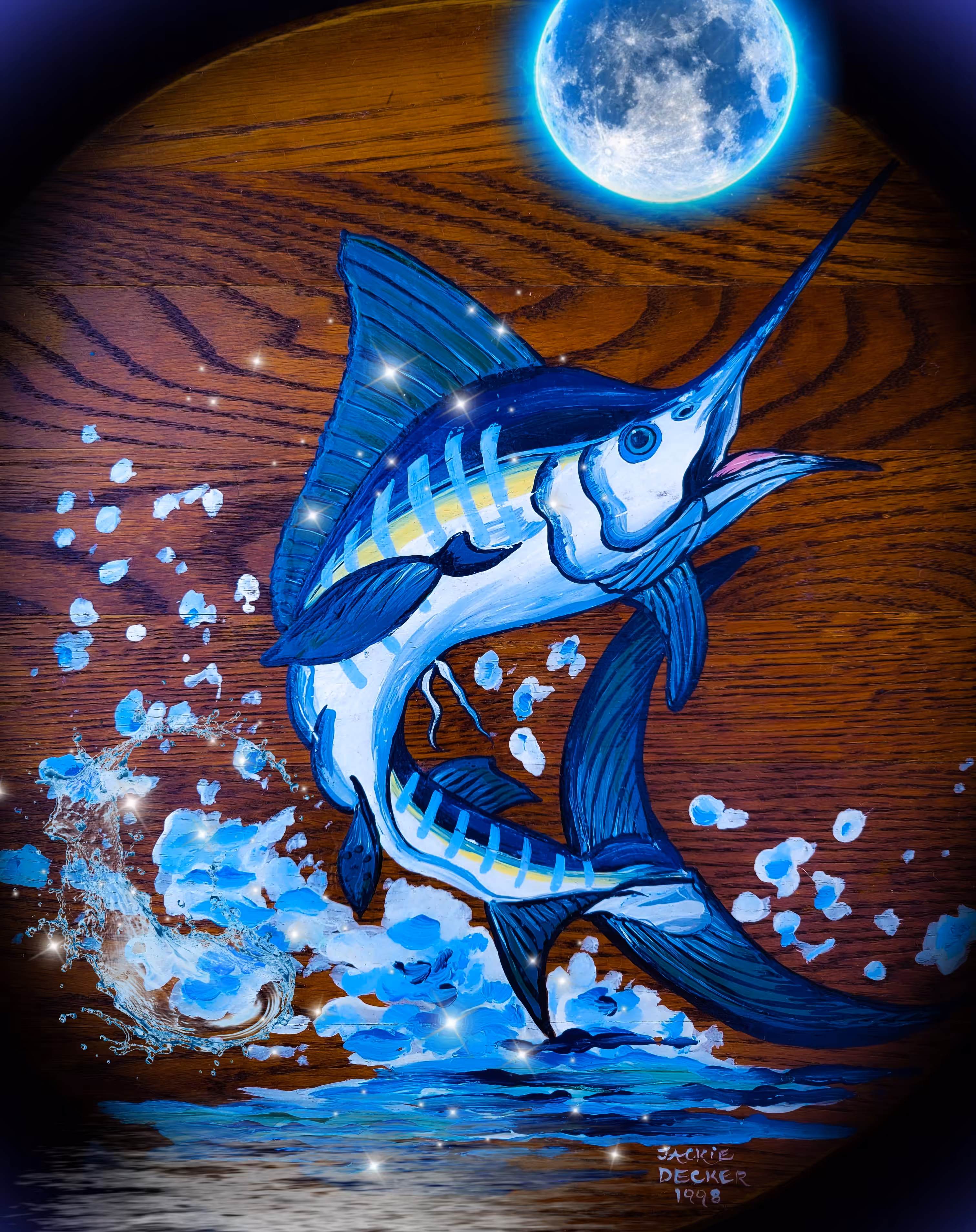 Blue Marlin, Hand Painted - Tuna Time