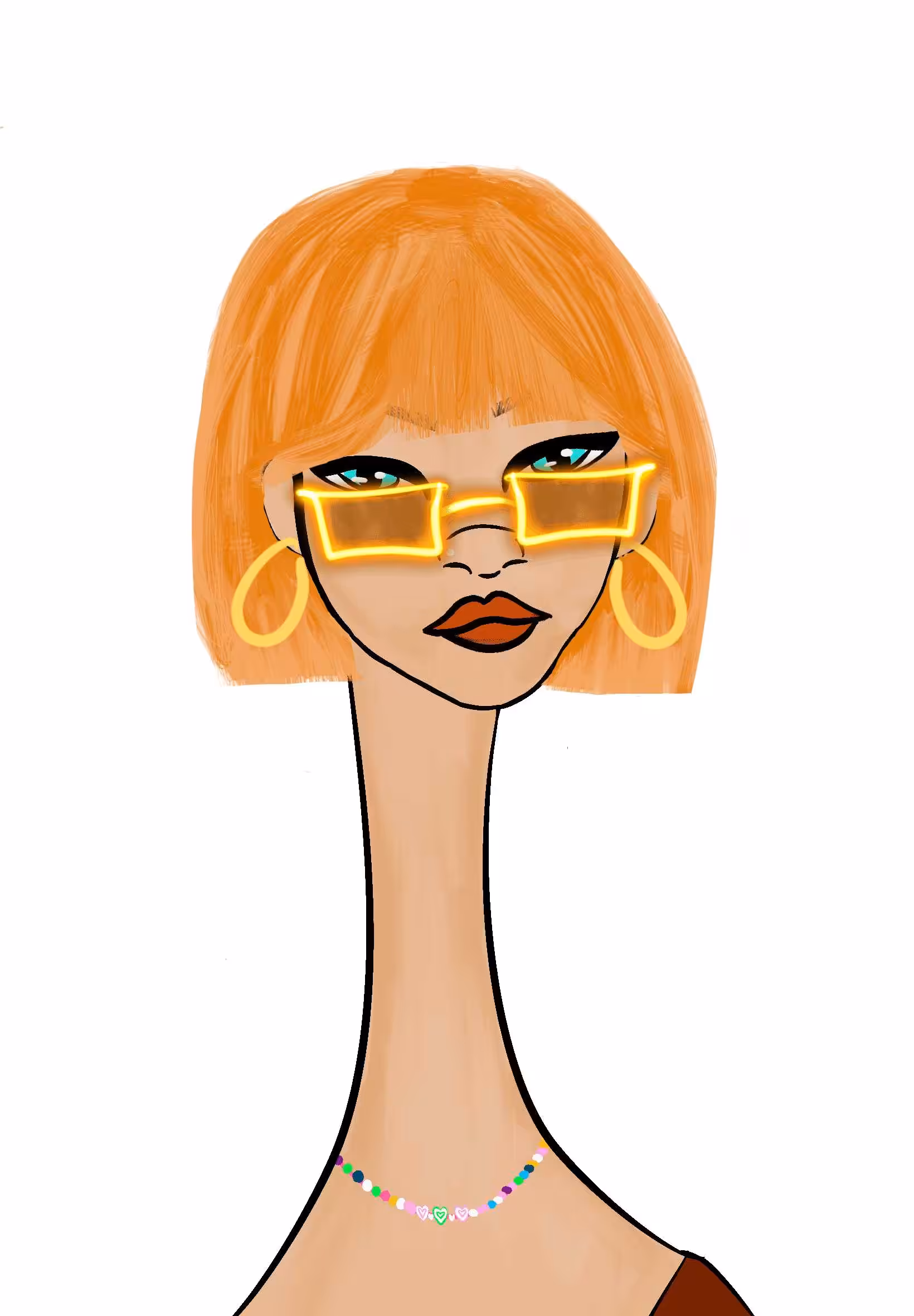 Long Neckie Ladies: Long Neckie Lady #648