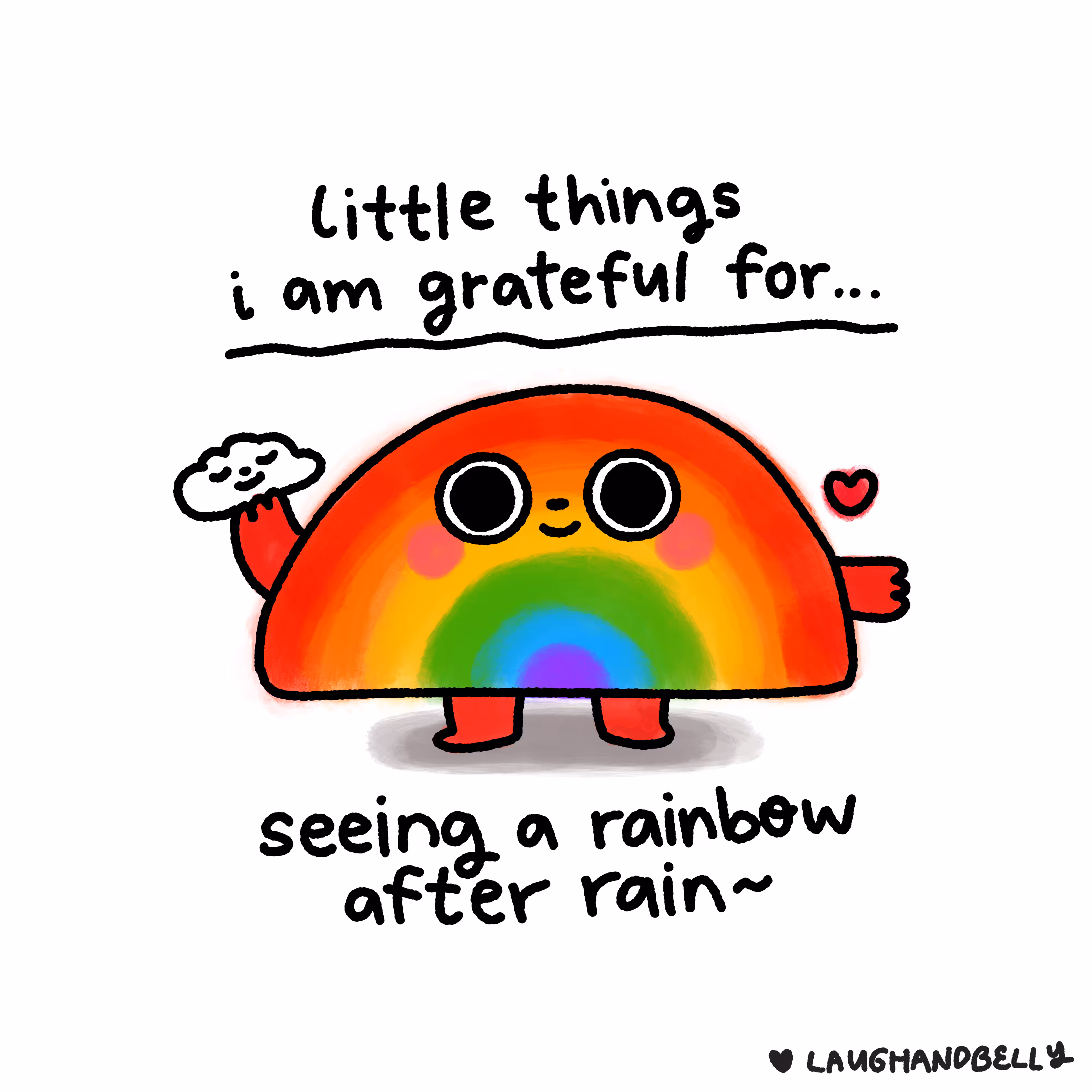 little things i am grateful for: Seeing a rainbow after rain~