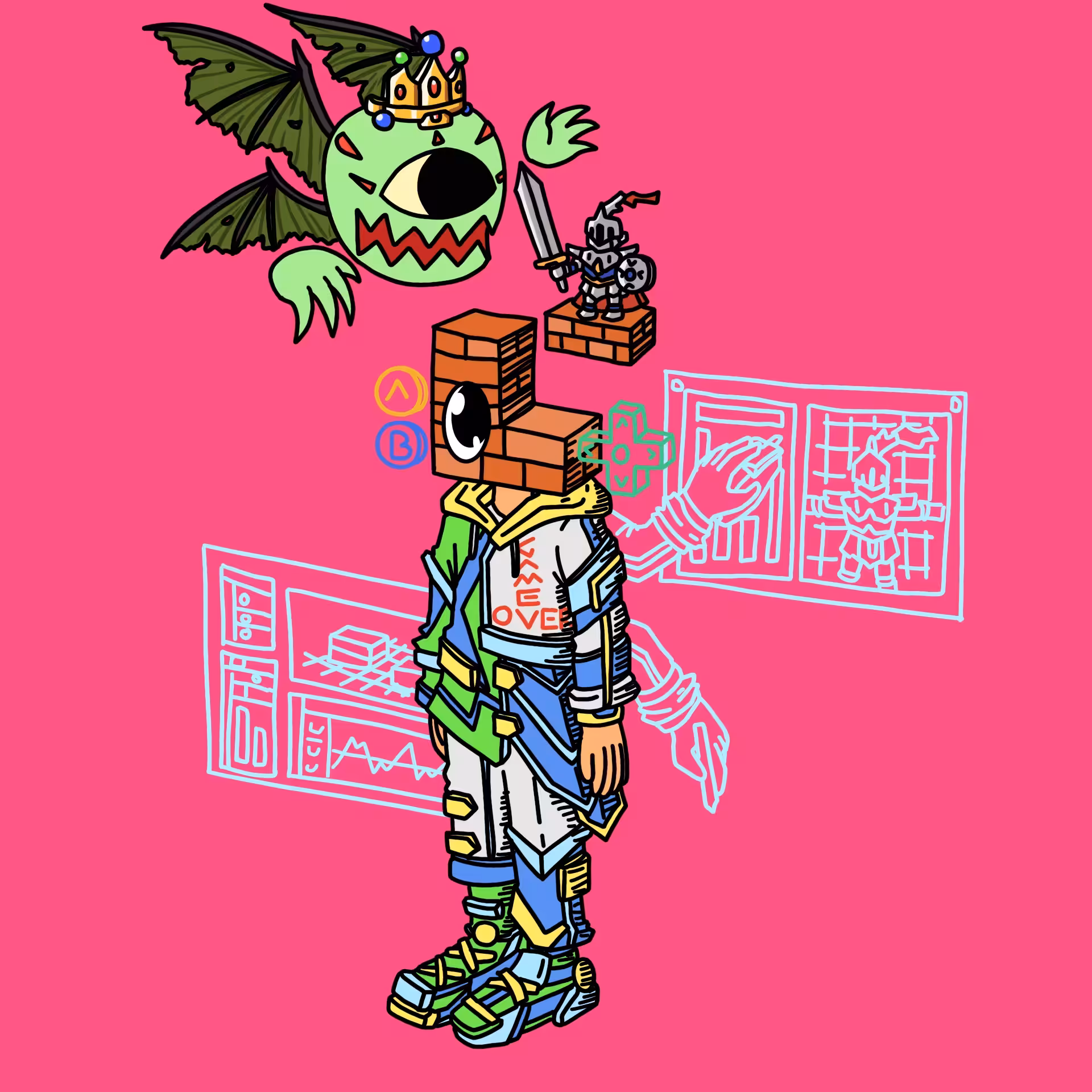 Gamedesigner one eyed guy #00523